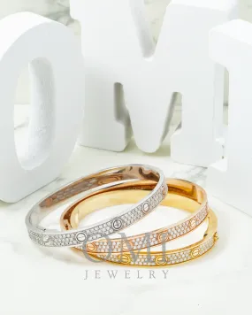 18K Gold Diamond Custom Bangle Bracelet & Ring Deal