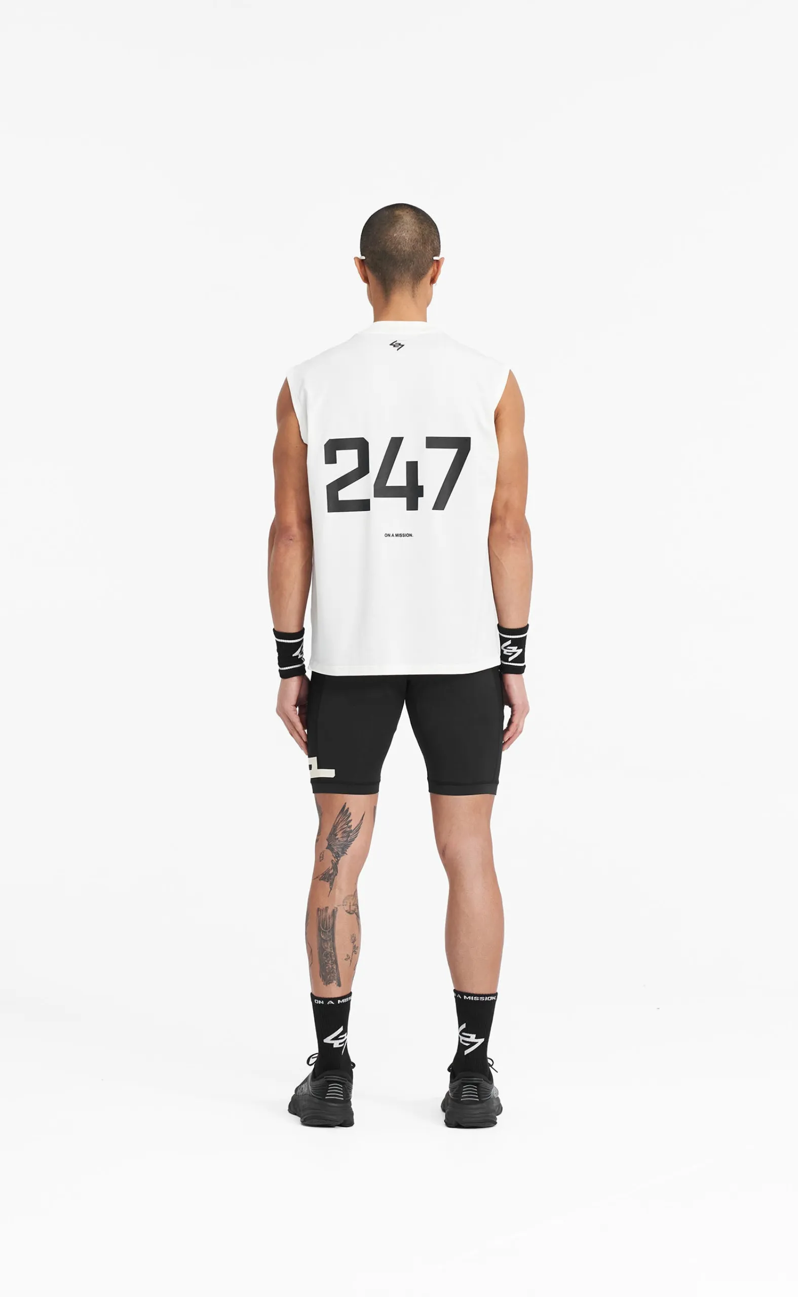 247 OVERSIZED FLAT WHITE TANKTOP