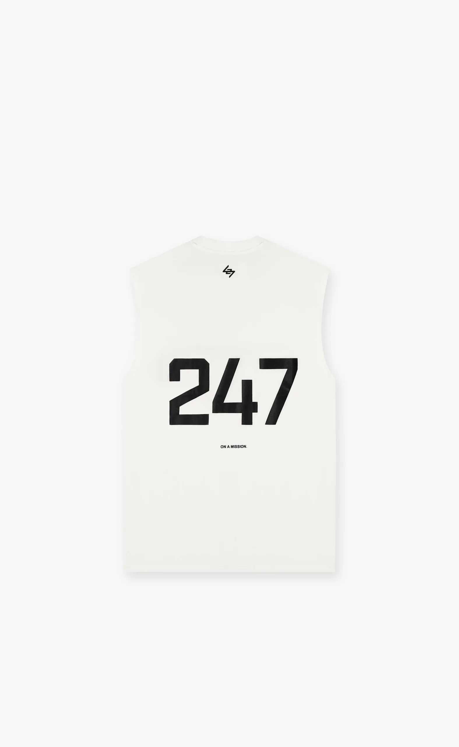 247 OVERSIZED FLAT WHITE TANKTOP