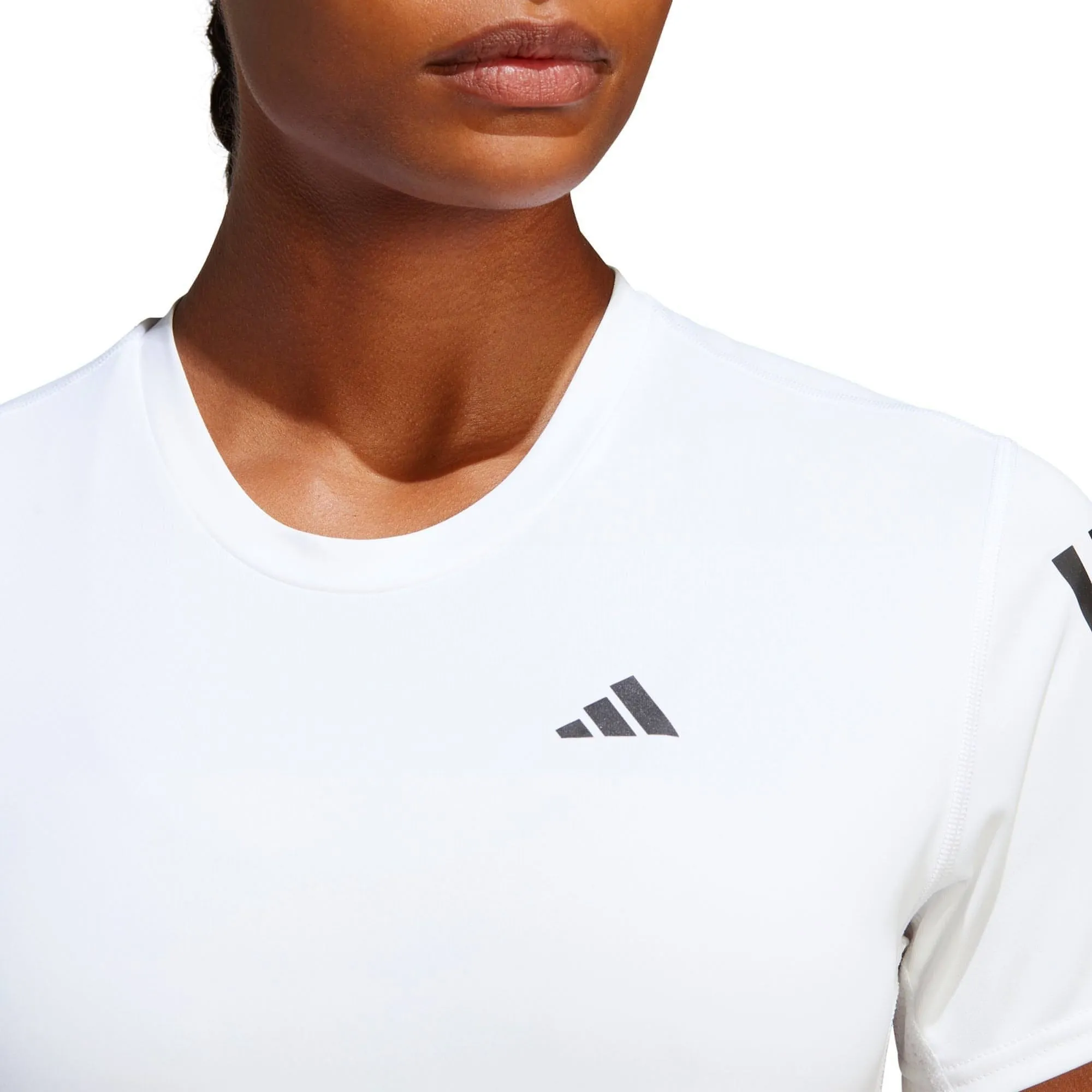 adidas Own The Run Short Sleeve Womens Running Top - White