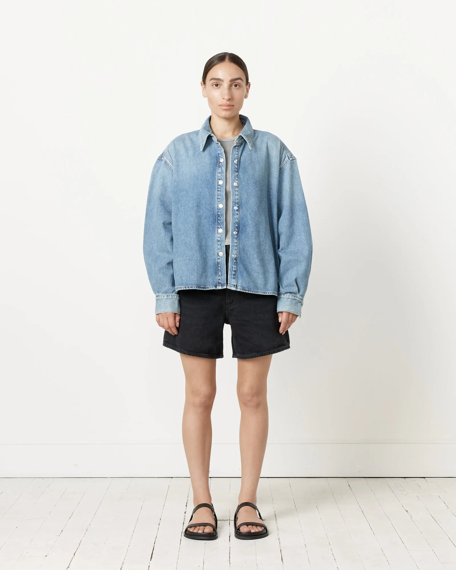 Aiden High Low Shirt in Shout