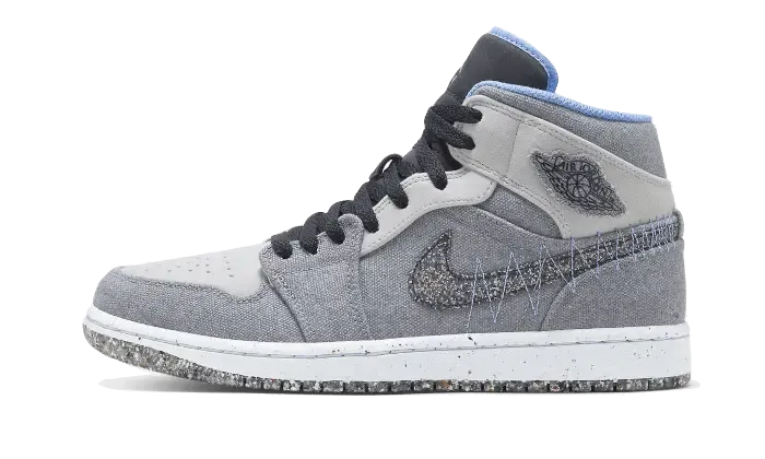 Air Jordan 1 Mid Crater Grey University Blue