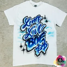 Airbrush Long Live BOE Shirt Design