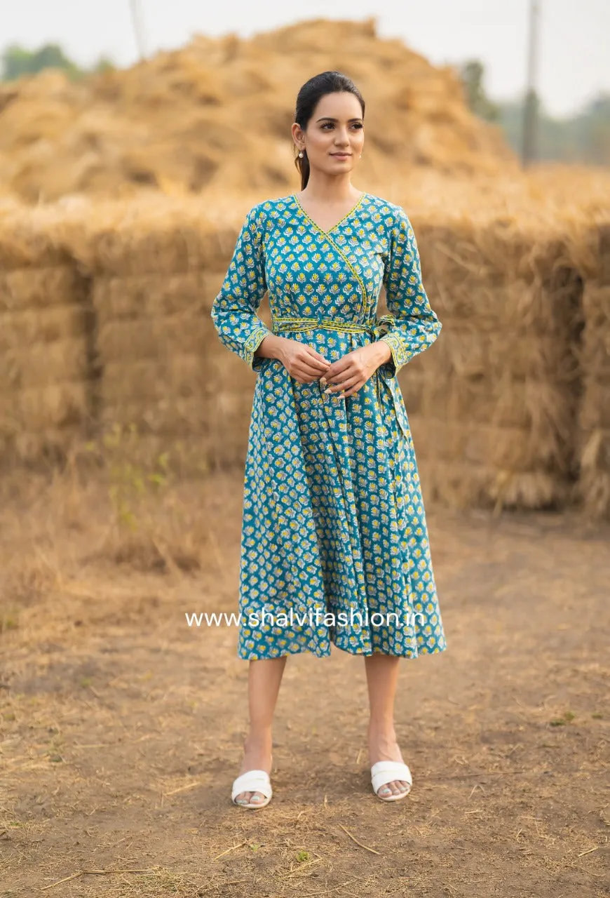 Akira Angrakha Style Pure Cotton Dress (CDR12)