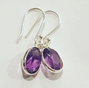 Amethyst Stone drop earrings