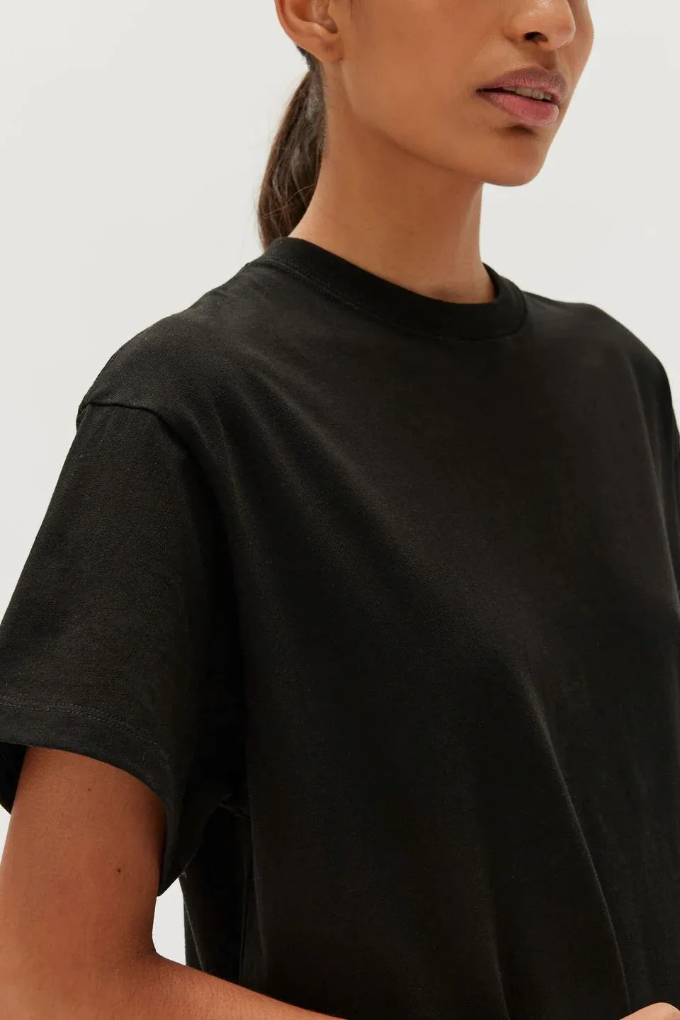 Assembly Label Slone Jersey Tee Dress - Black