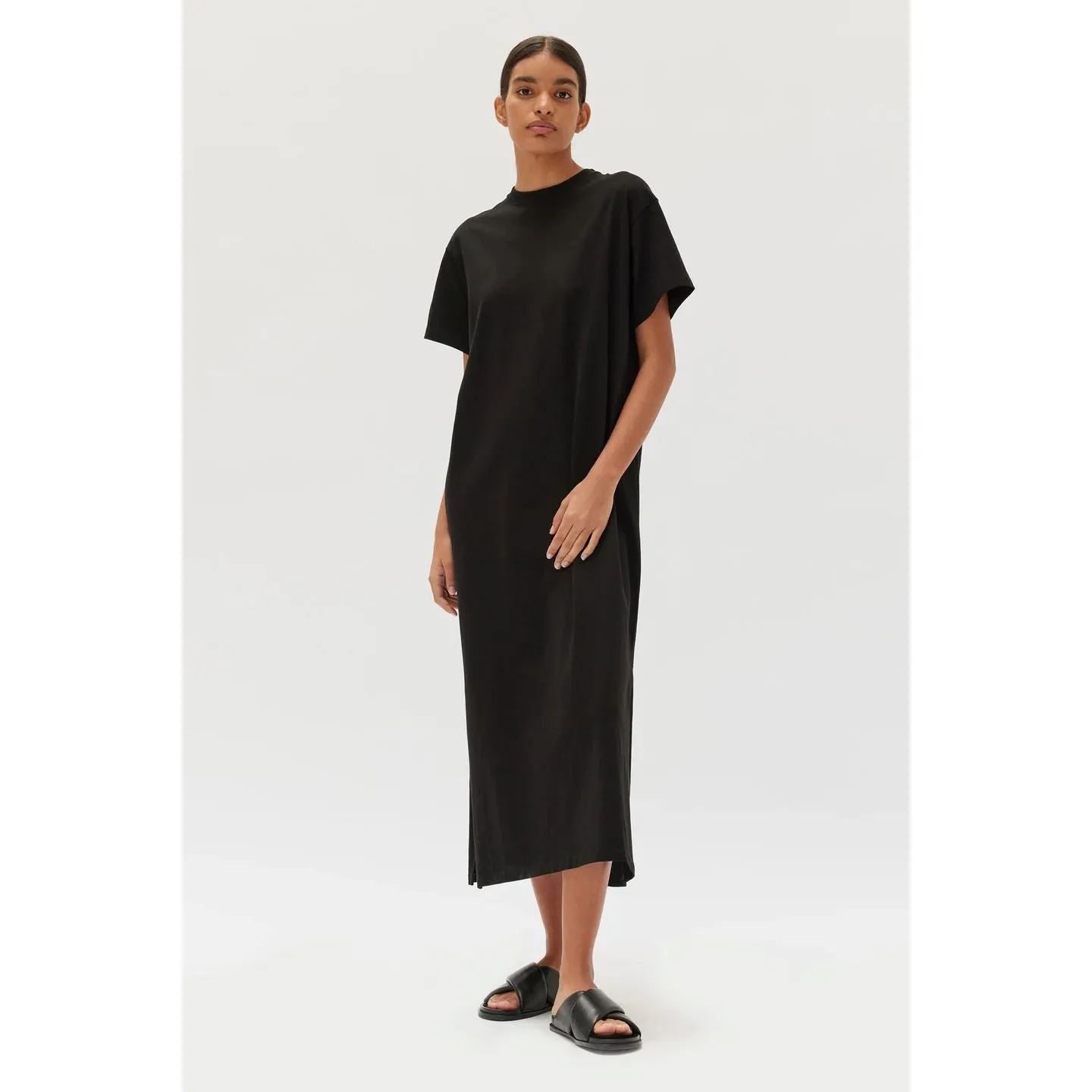 Assembly Label Slone Jersey Tee Dress - Black