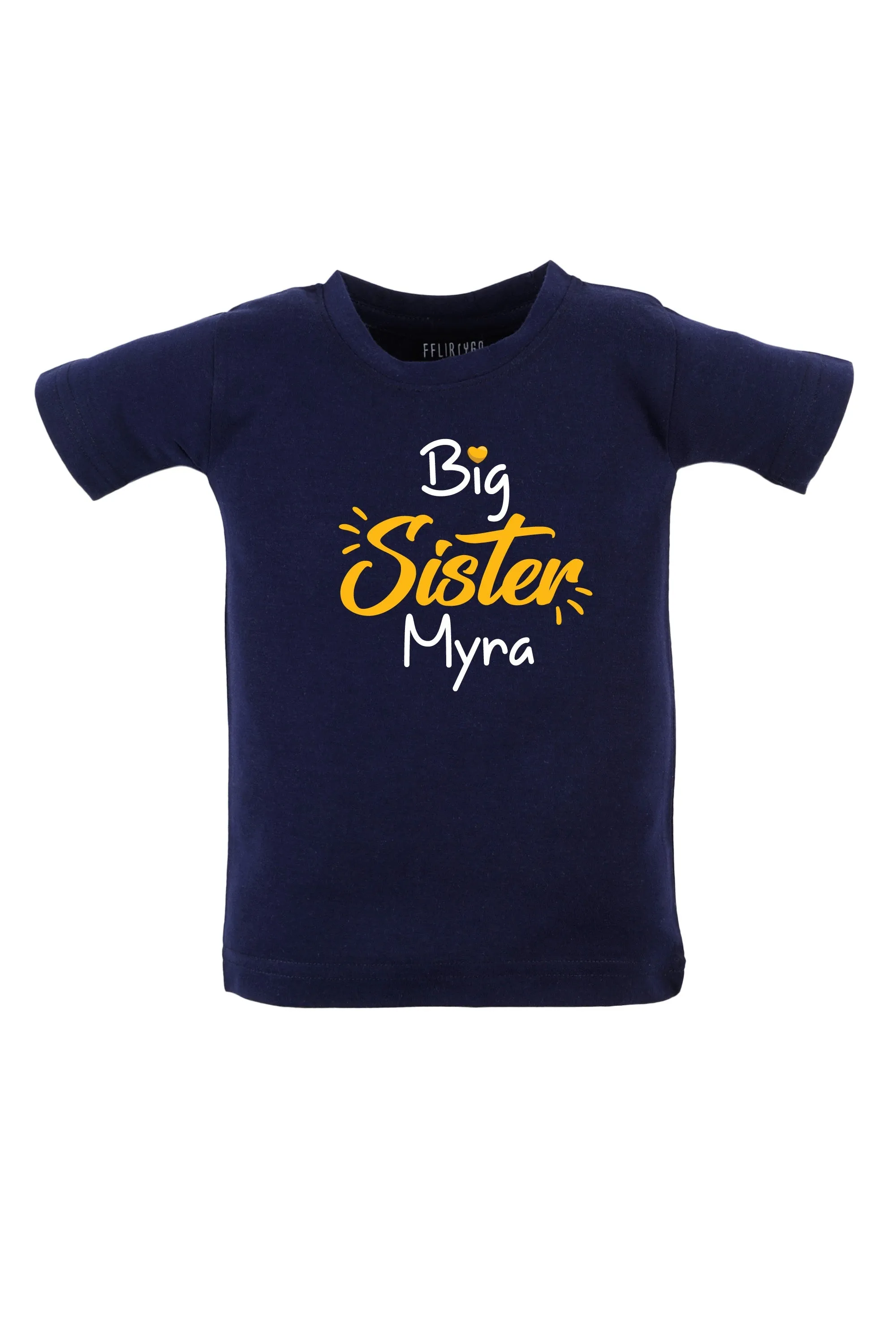 Big Sister W/ Custom Name KIDS T SHIRT