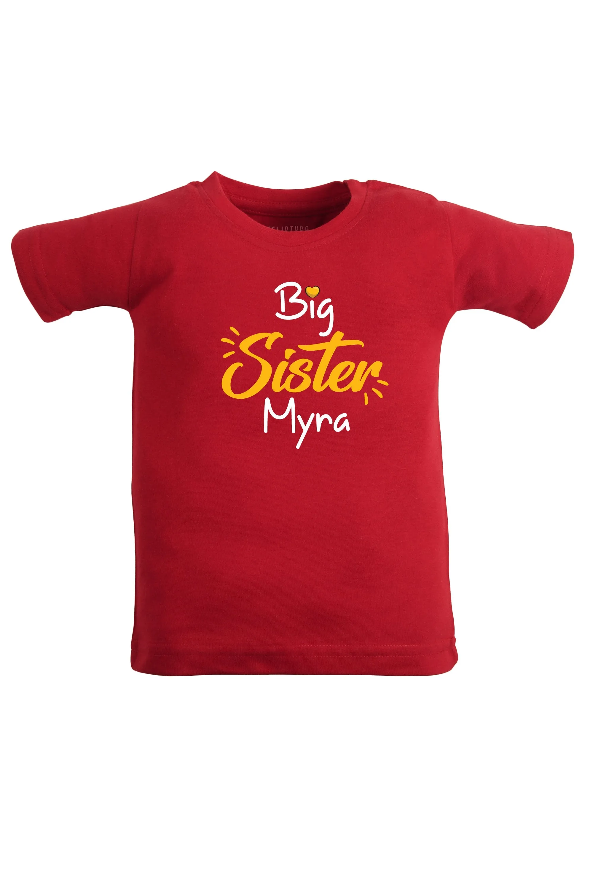 Big Sister W/ Custom Name KIDS T SHIRT