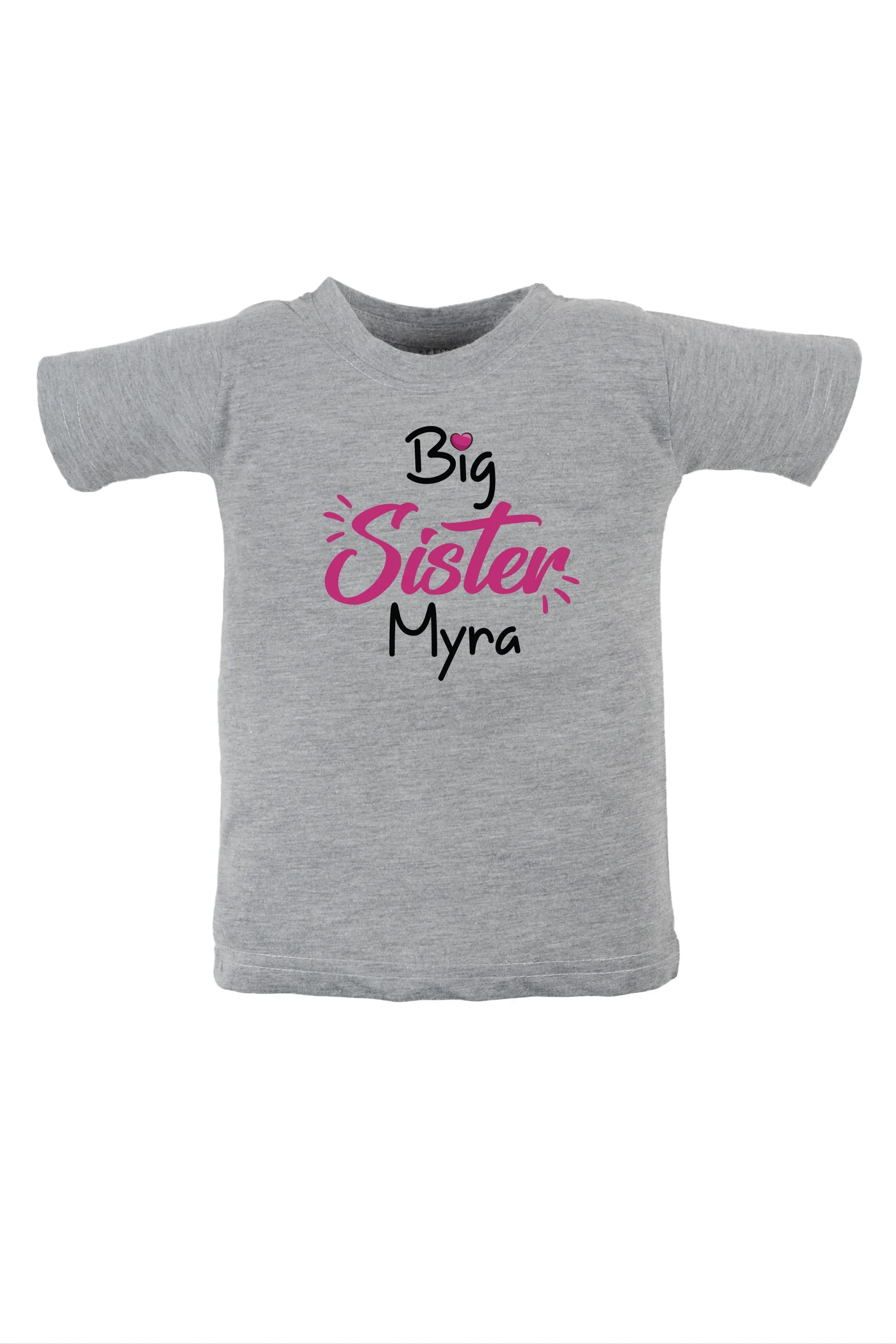 Big Sister W/ Custom Name KIDS T SHIRT