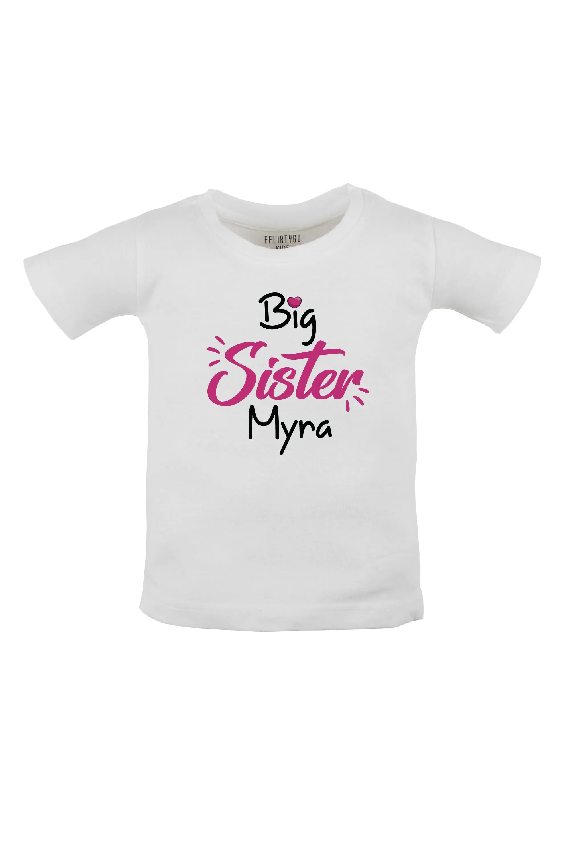 Big Sister W/ Custom Name KIDS T SHIRT