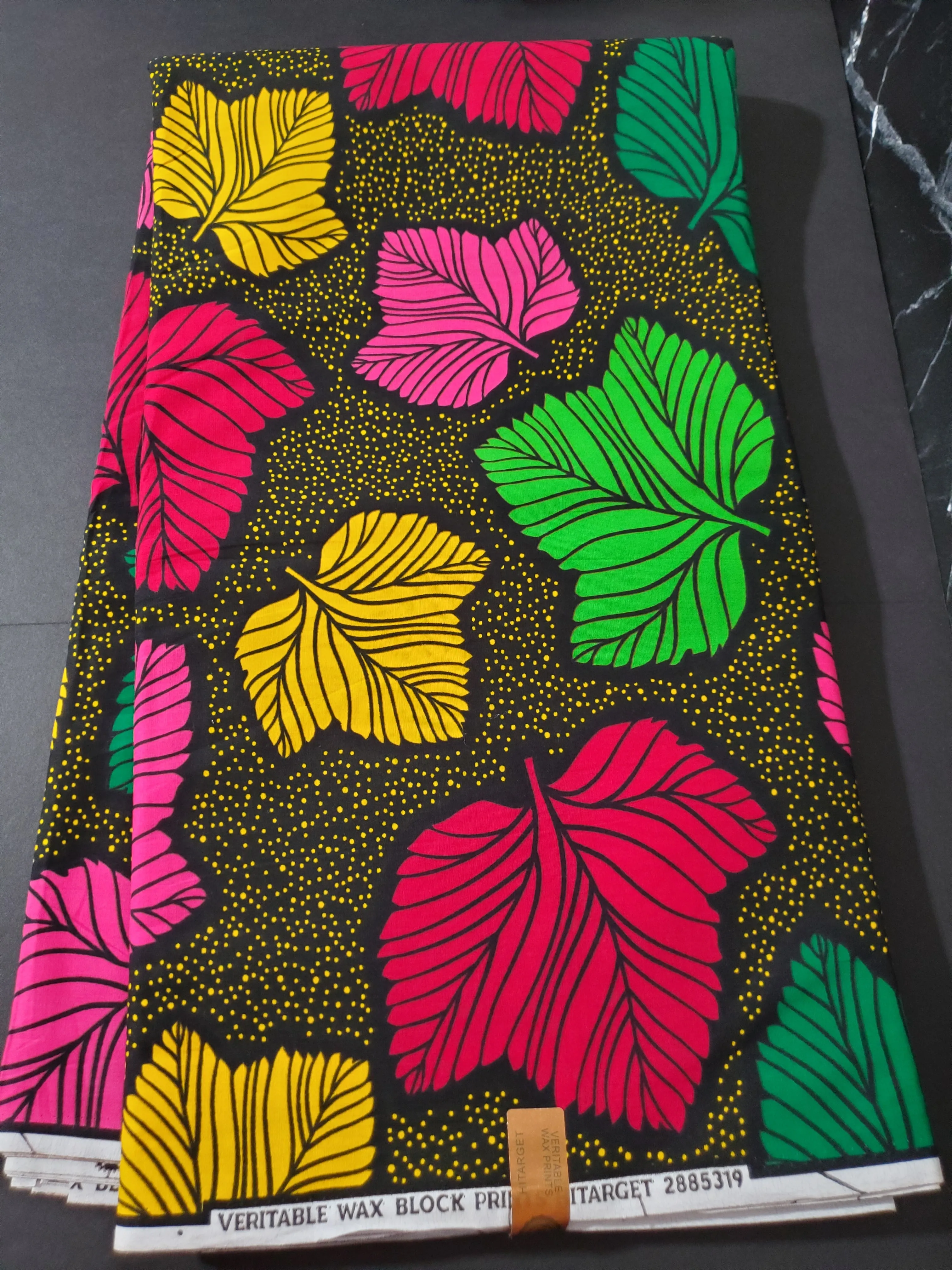 Black and Pink Ankara Fabric, ACS0383