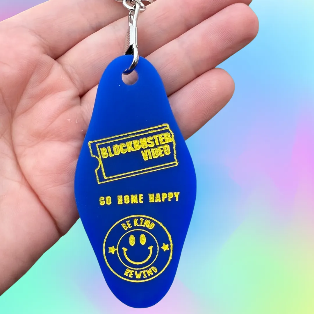 Blockbuster Video Store Keychain