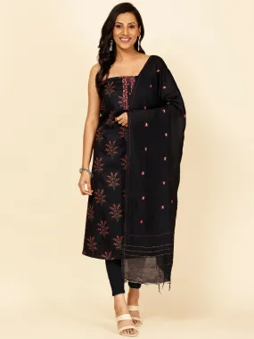 Cotton Printed Unstitched Suit Piece With Dupatta