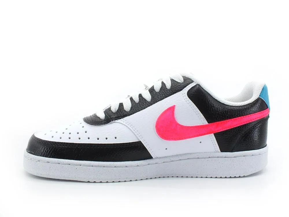 CUSTOM / Nike Court Vision Low White Neon Black