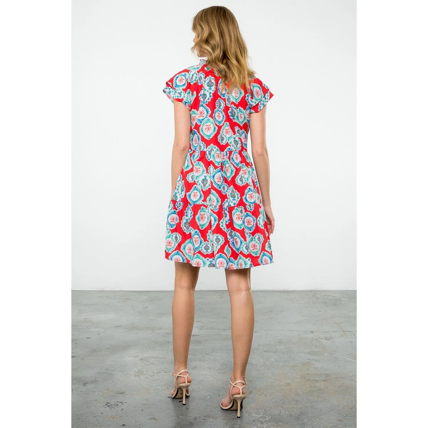 Dawn Tiered Pattern THML Dress