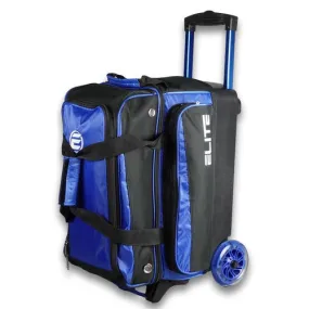 ELITE Deluxe Double Roller Bowling Bag Royal