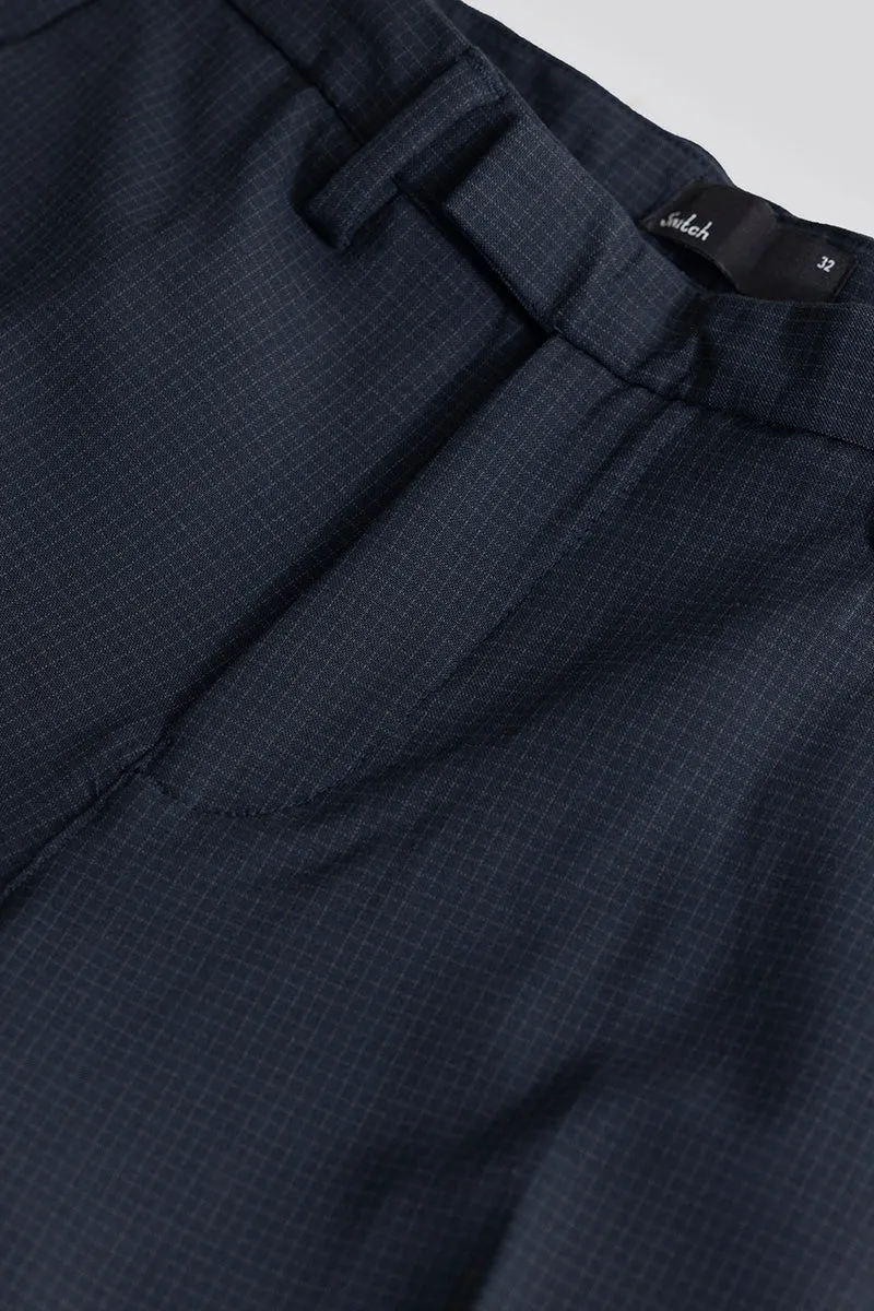 Extensive Waistband Navy Trouser