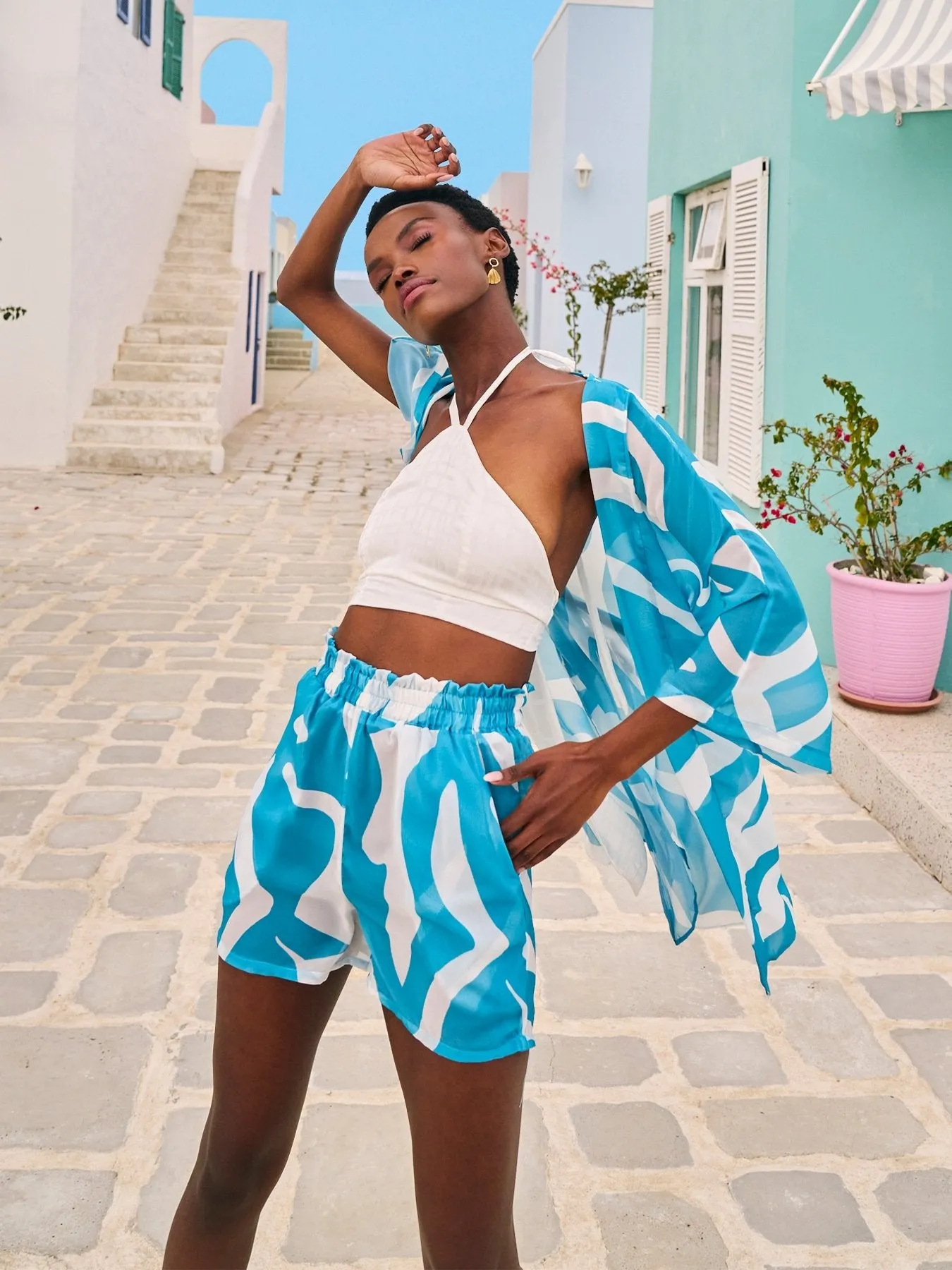 Fekh Shorts - Swirl Blu