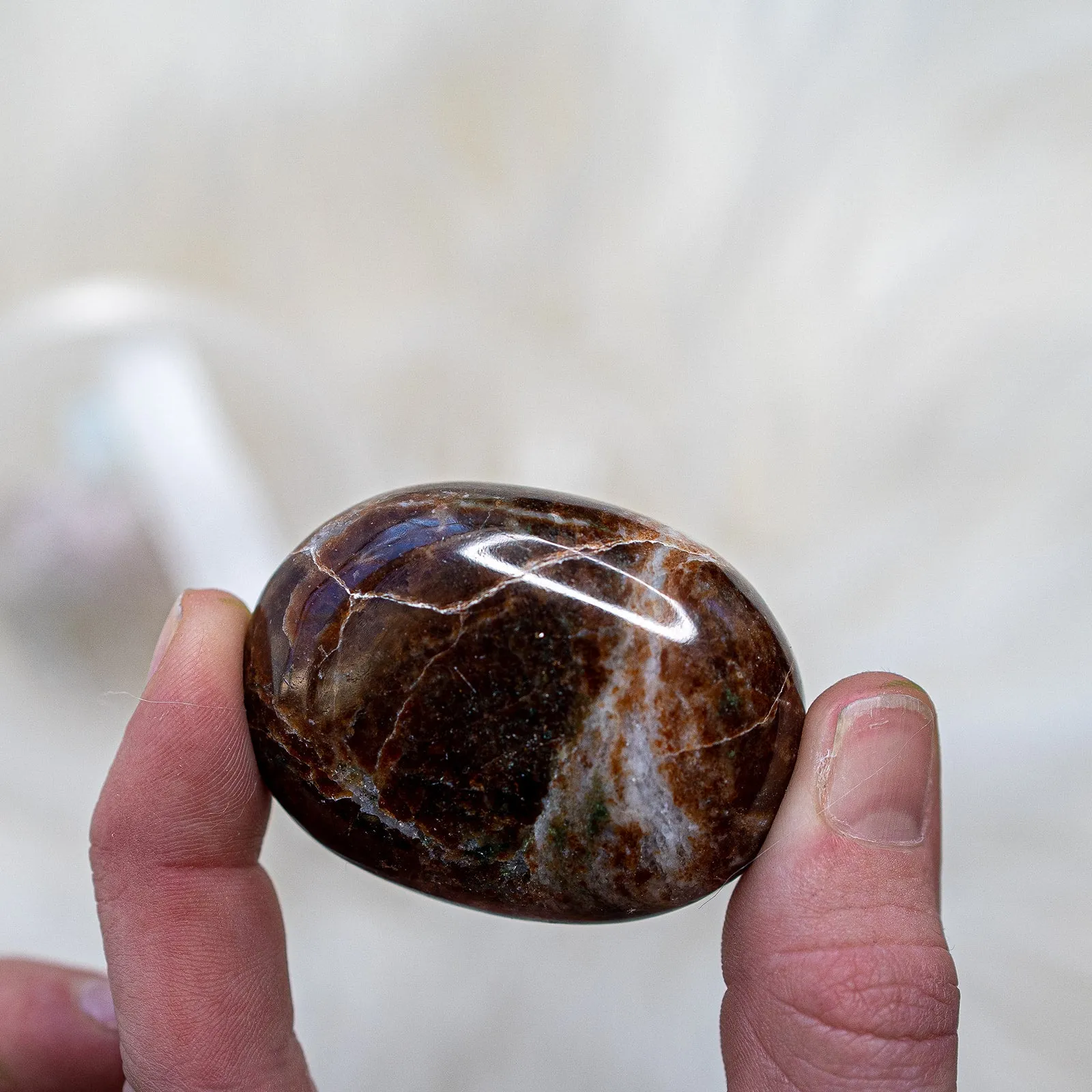 Garnet Pillow Palm Stones~ Reenergize and Align Chakras