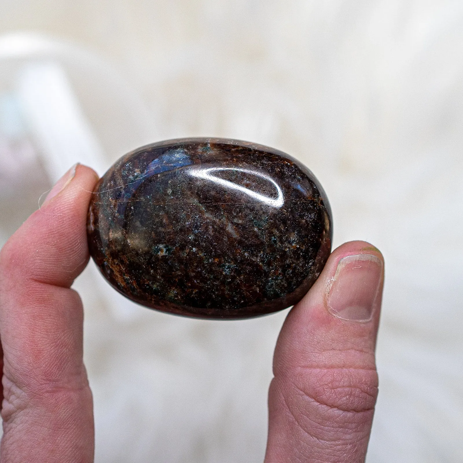 Garnet Pillow Palm Stones~ Reenergize and Align Chakras