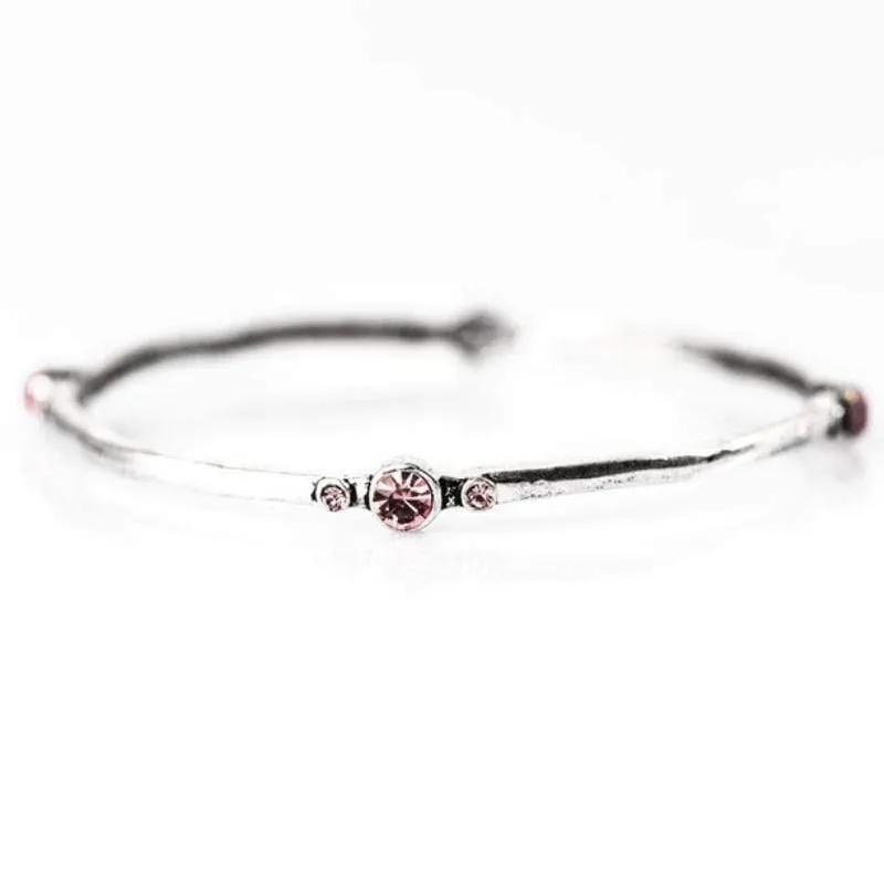 Girl of My GLEAMS Pink Bangle Bracelet