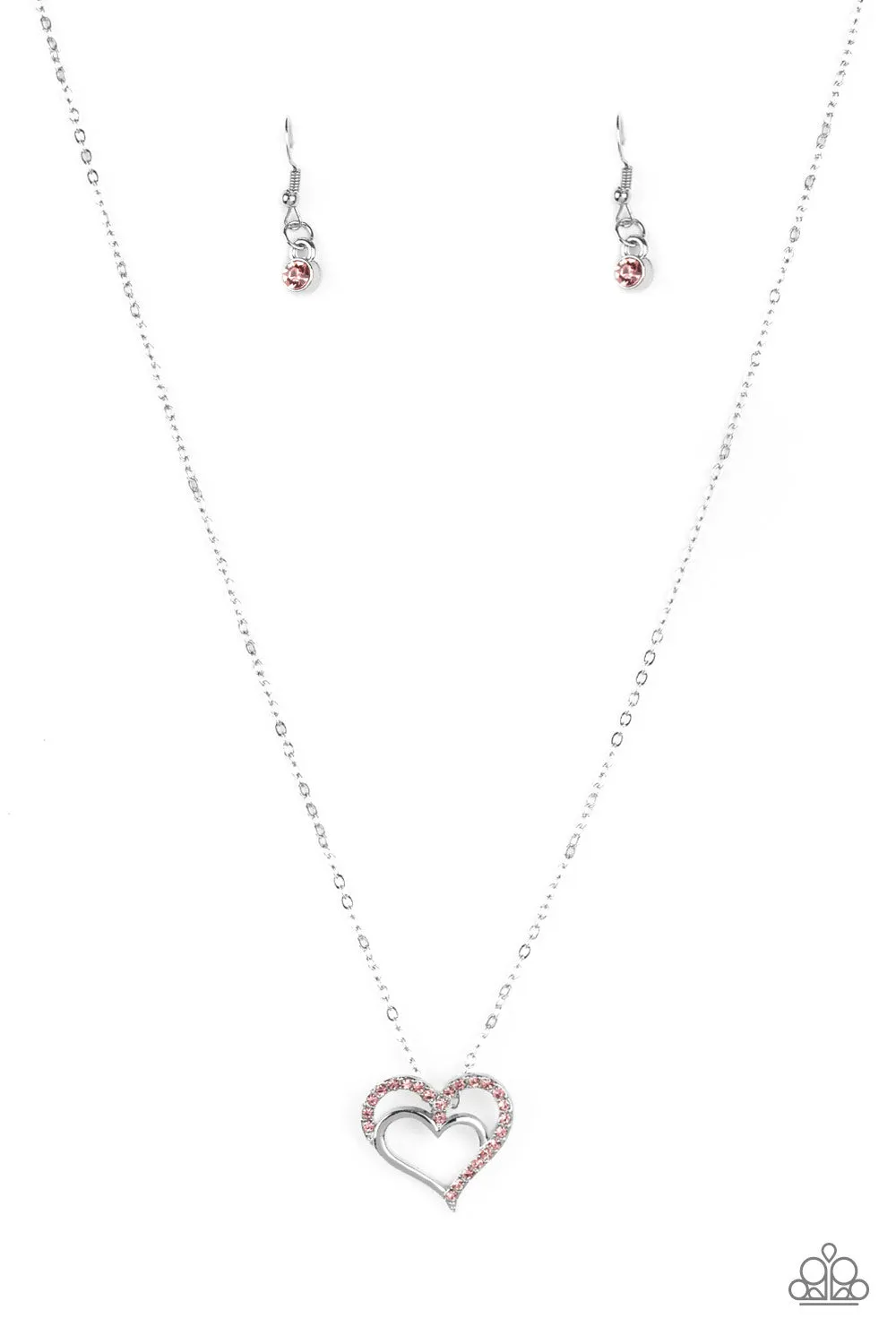 Heart To HEARTTHROB - Pink Paparazzi Necklace