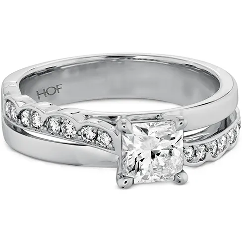 Hearts On Fire Lorelei Dream Single Cross Over Diamond Engagement Ring