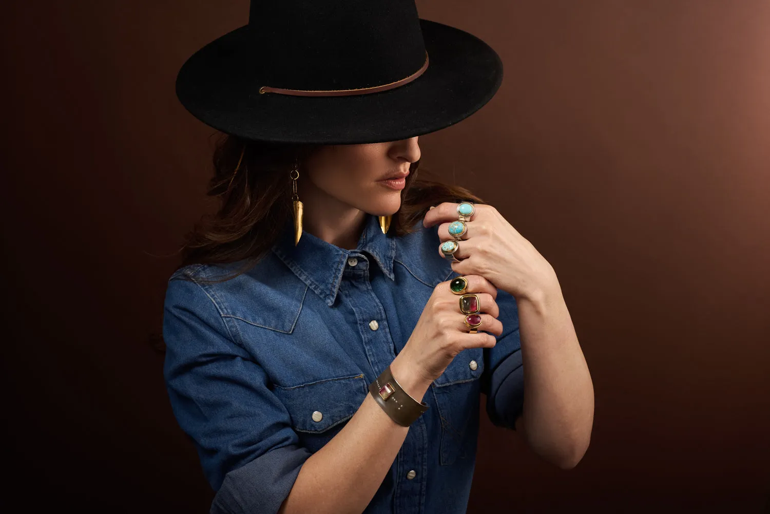 Indicolite Tourmaline Ring