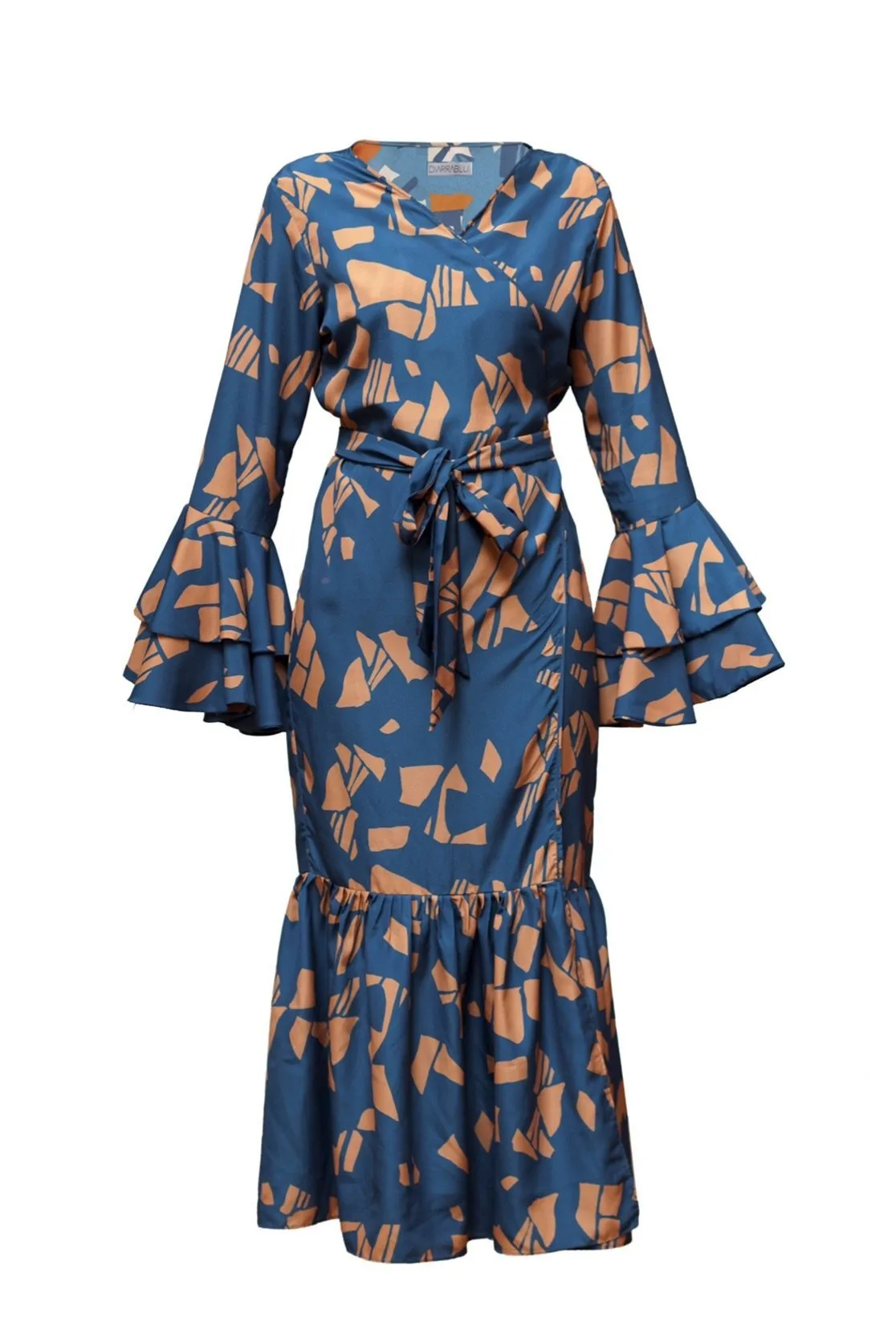 Isseu Dress - Gyraf Blue