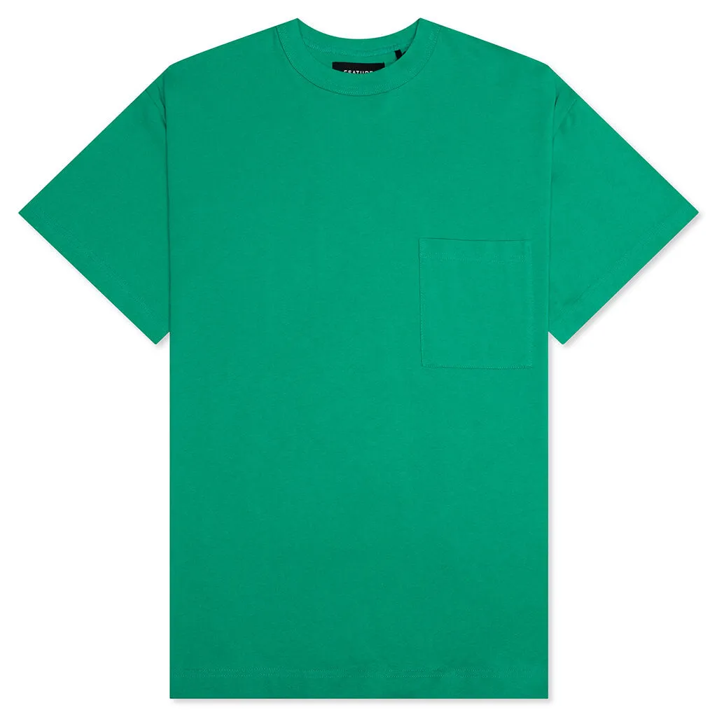 Jersey Braque Pocket Tee - Kelly Green