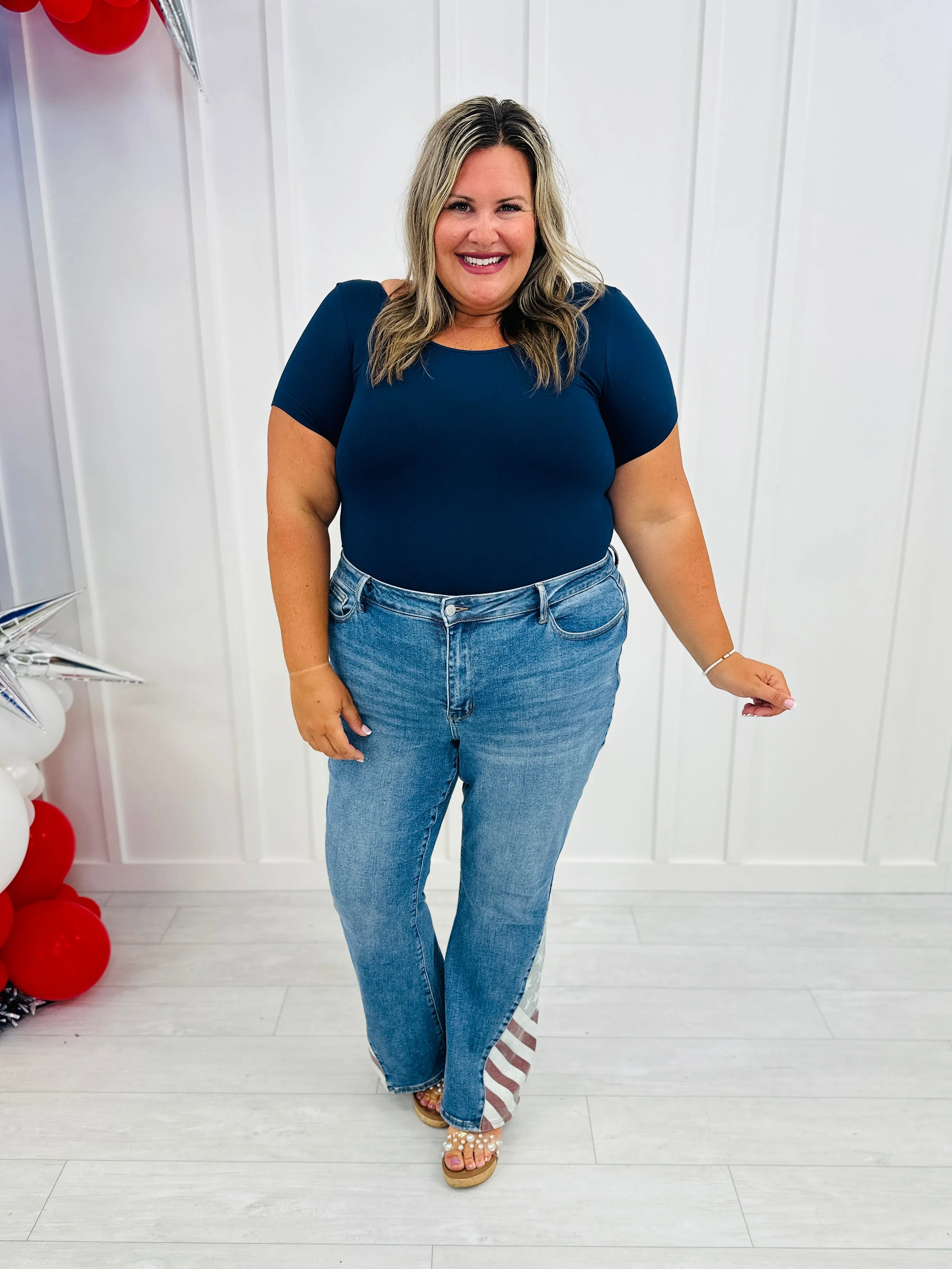 Judy Blue REG/CURVY Miss Americana Flare Jeans