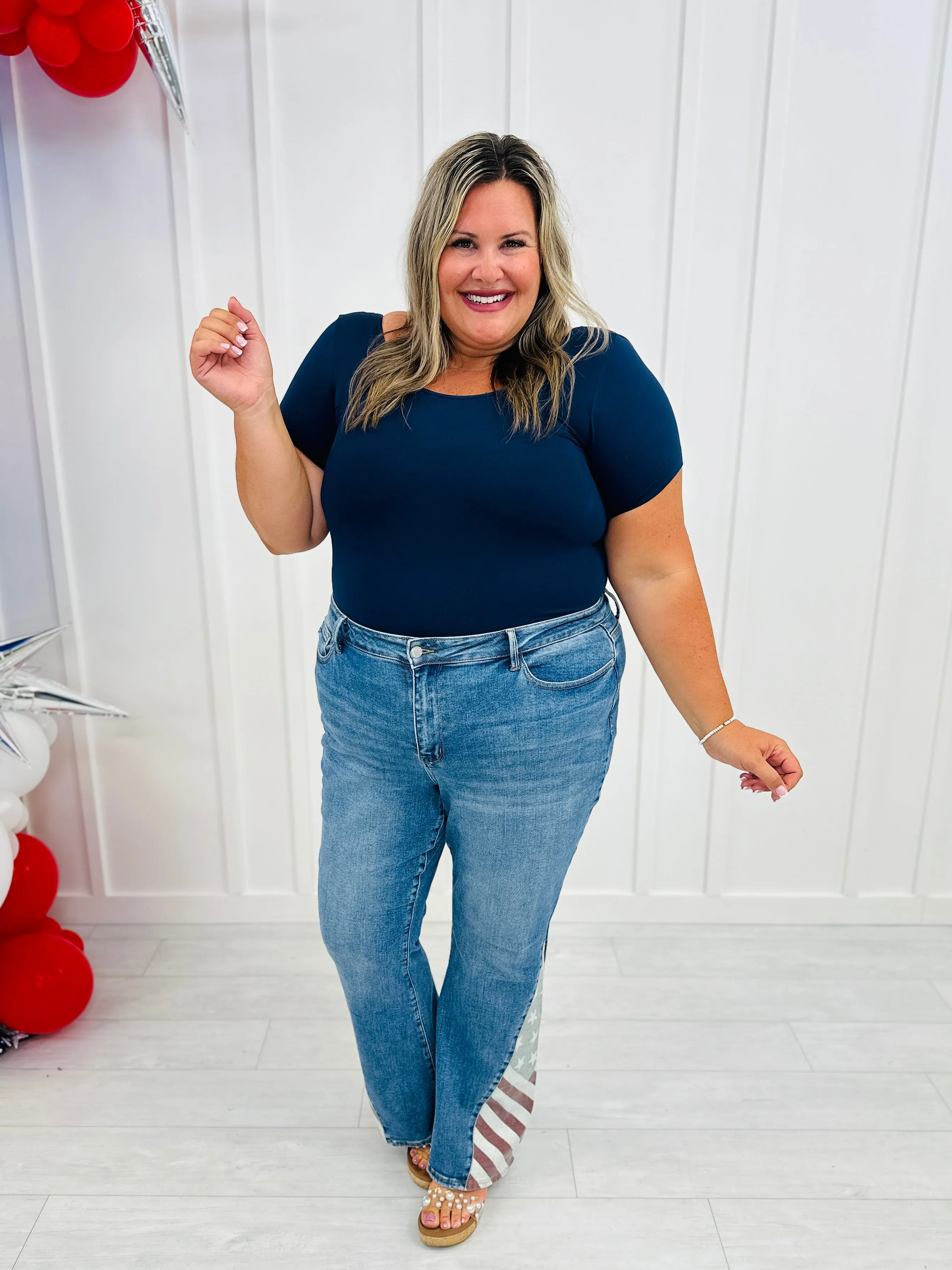 Judy Blue REG/CURVY Miss Americana Flare Jeans