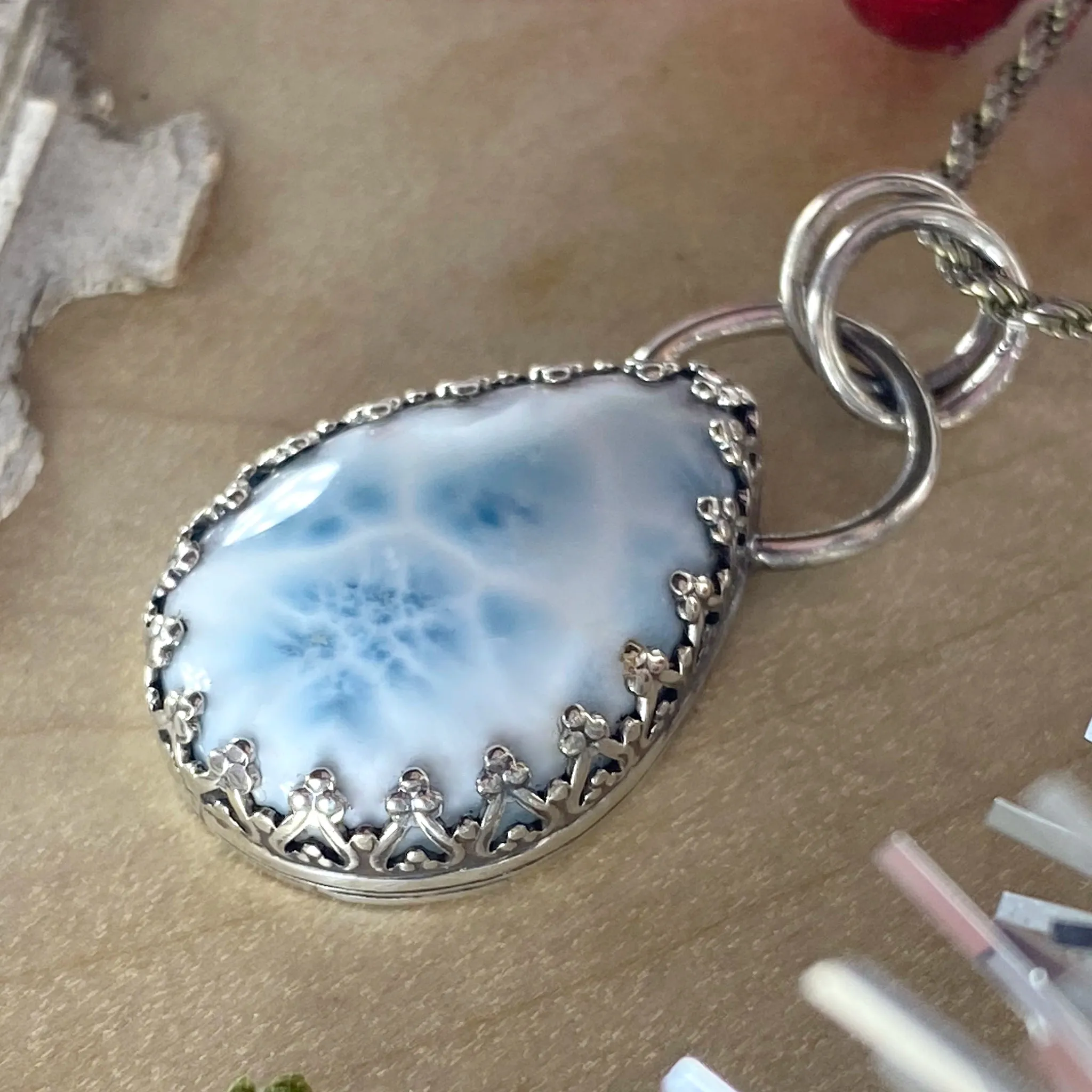 Larimar Pendant Necklace