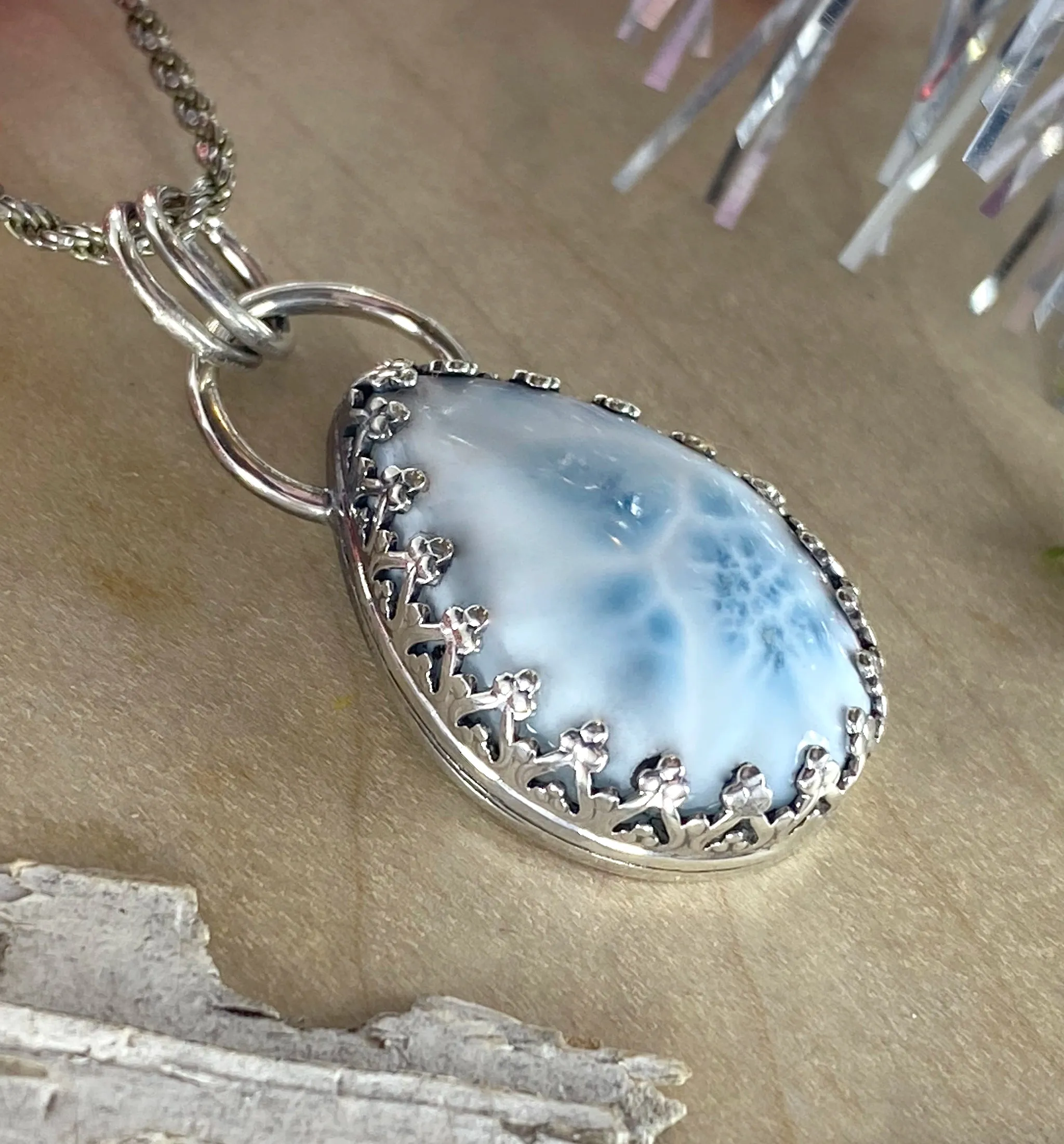 Larimar Pendant Necklace