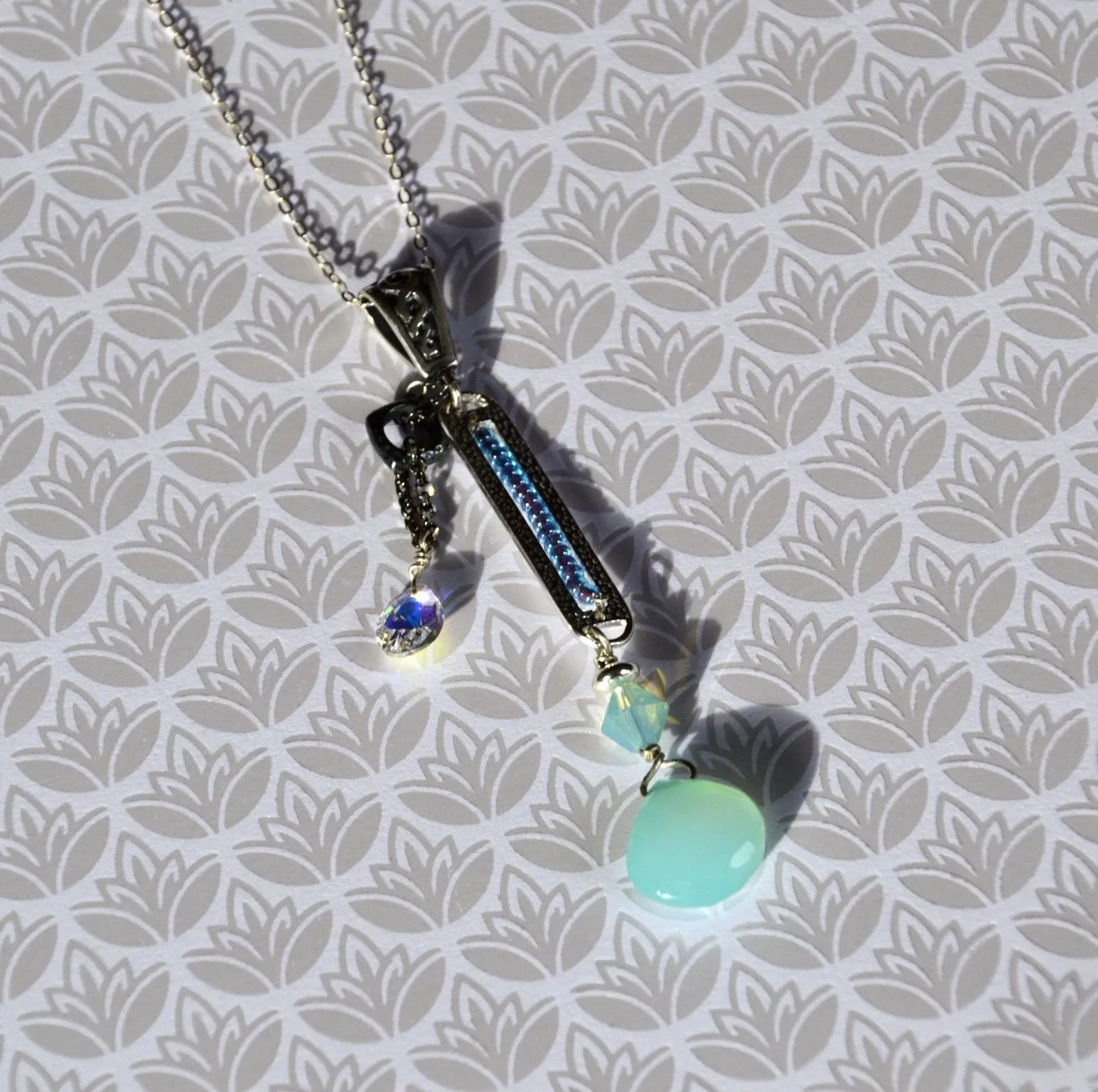 Lights Within Chalcedony Pendant