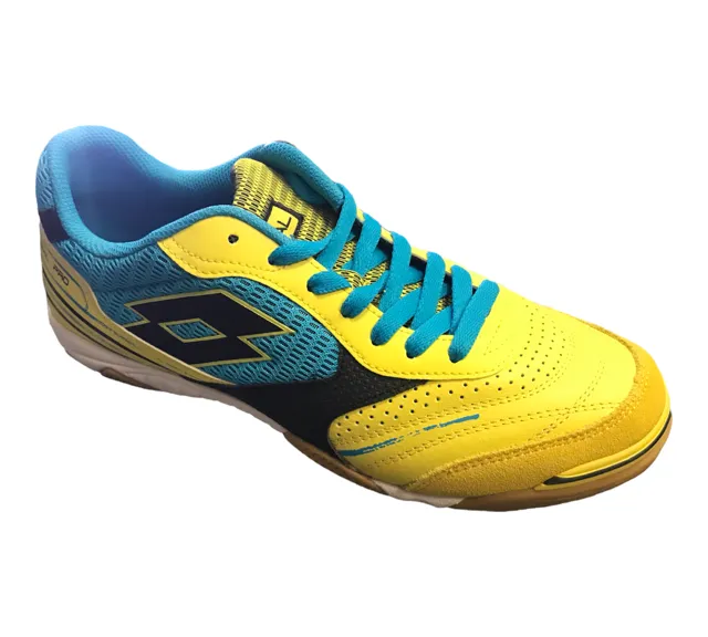 Lotto men's indoor soccer shoe Futsal pro VII ID R5779 yellow-blue