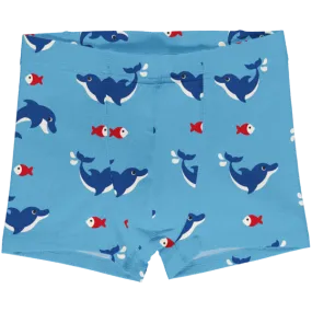 Maxomorra Dolphin Organic Cotton Boxer Shorts