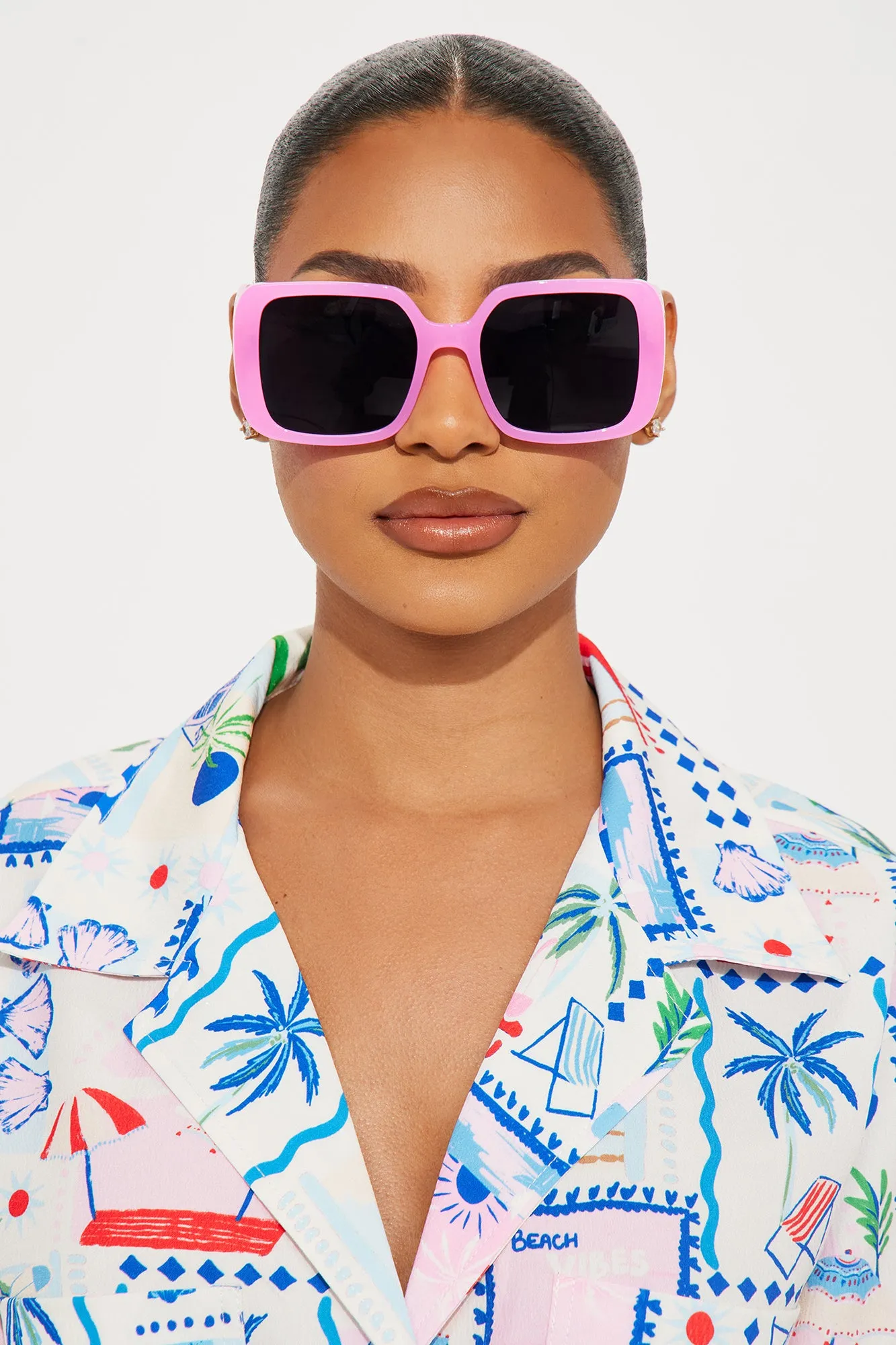 Meet Me Later Sunglasses - Pink