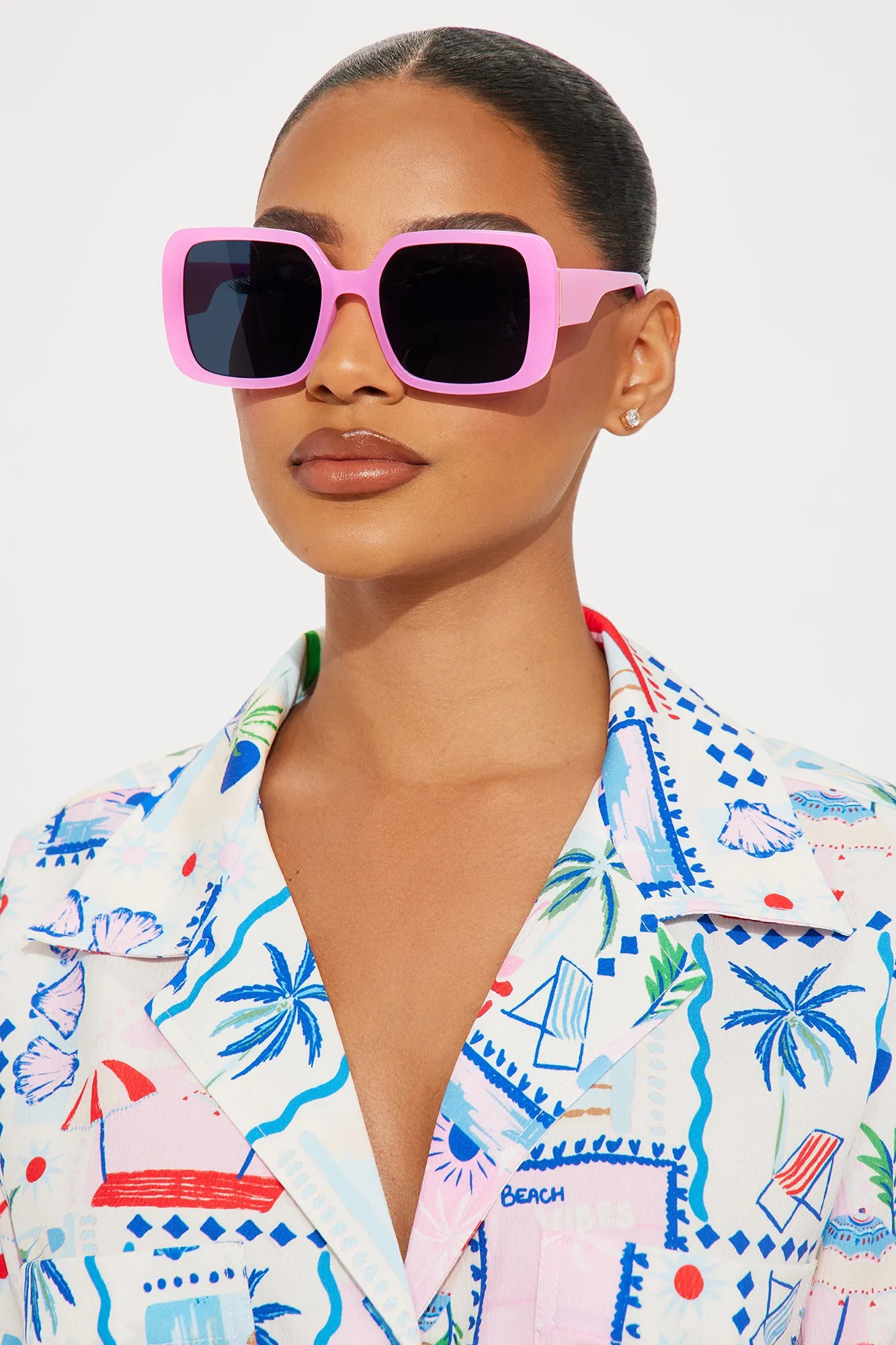 Meet Me Later Sunglasses - Pink