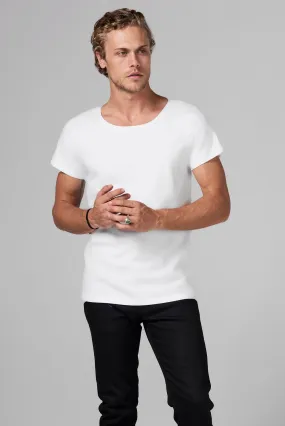 Men's Heavy Cotton Wide Neck Tee