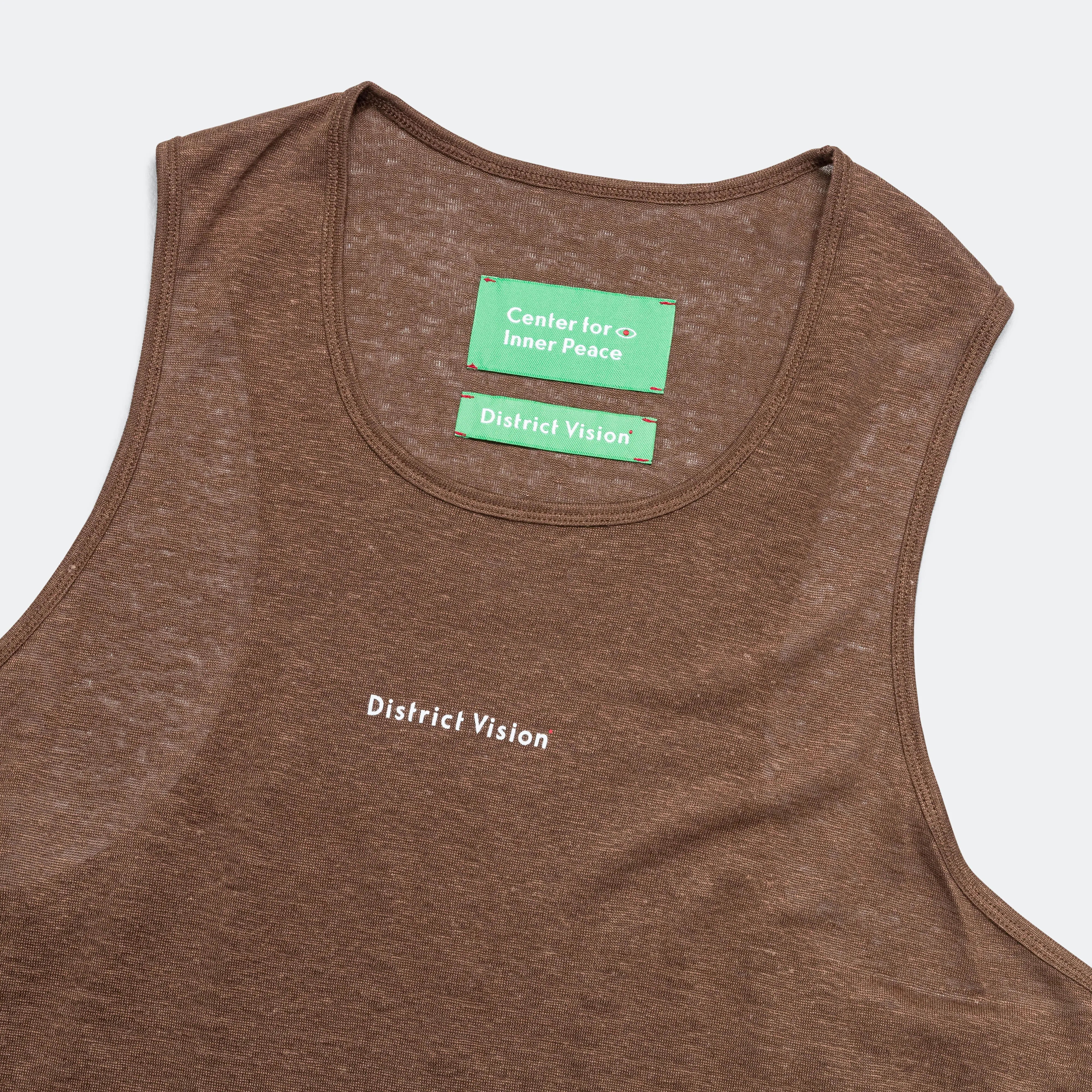 Mens Hemp Singlet - Cacao