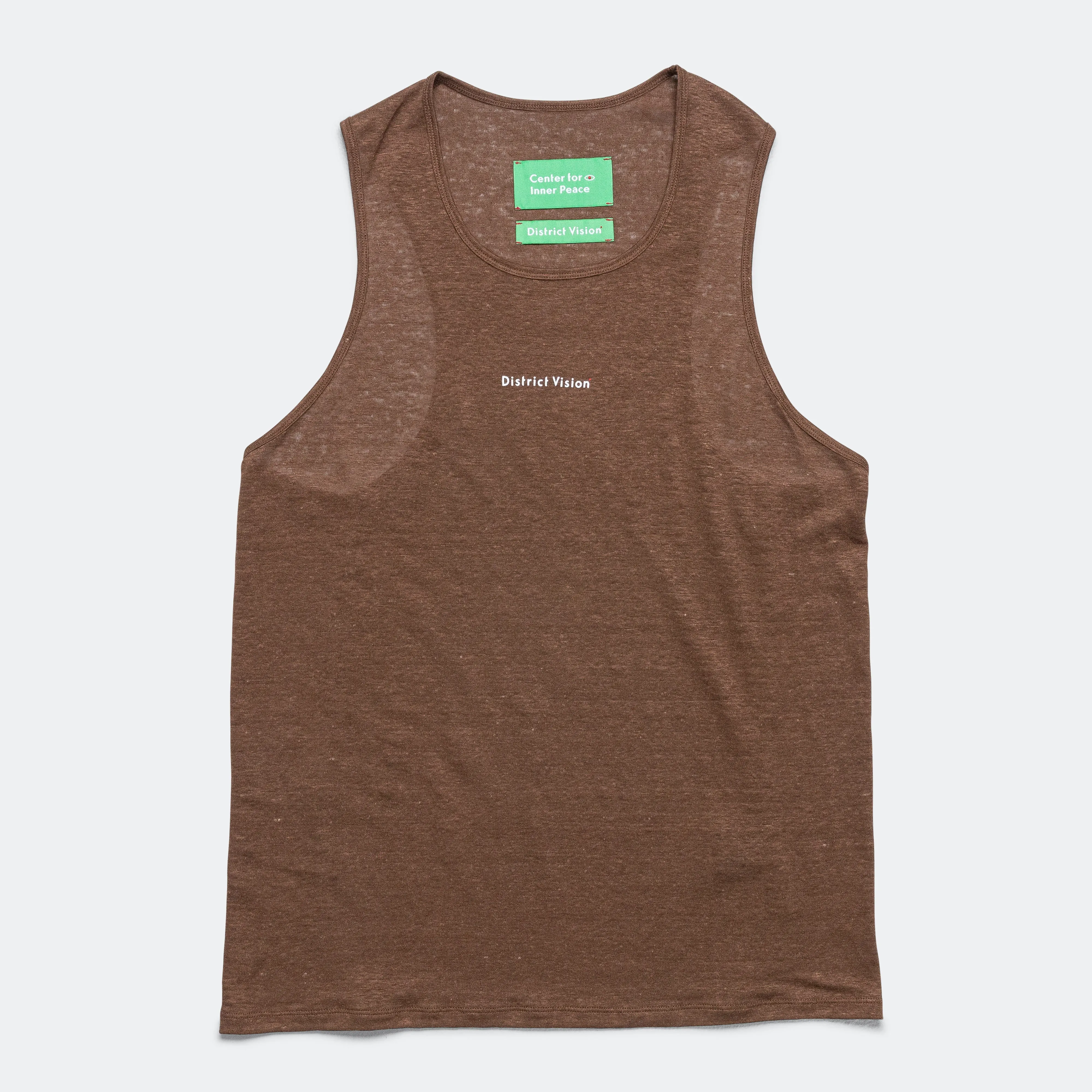 Mens Hemp Singlet - Cacao