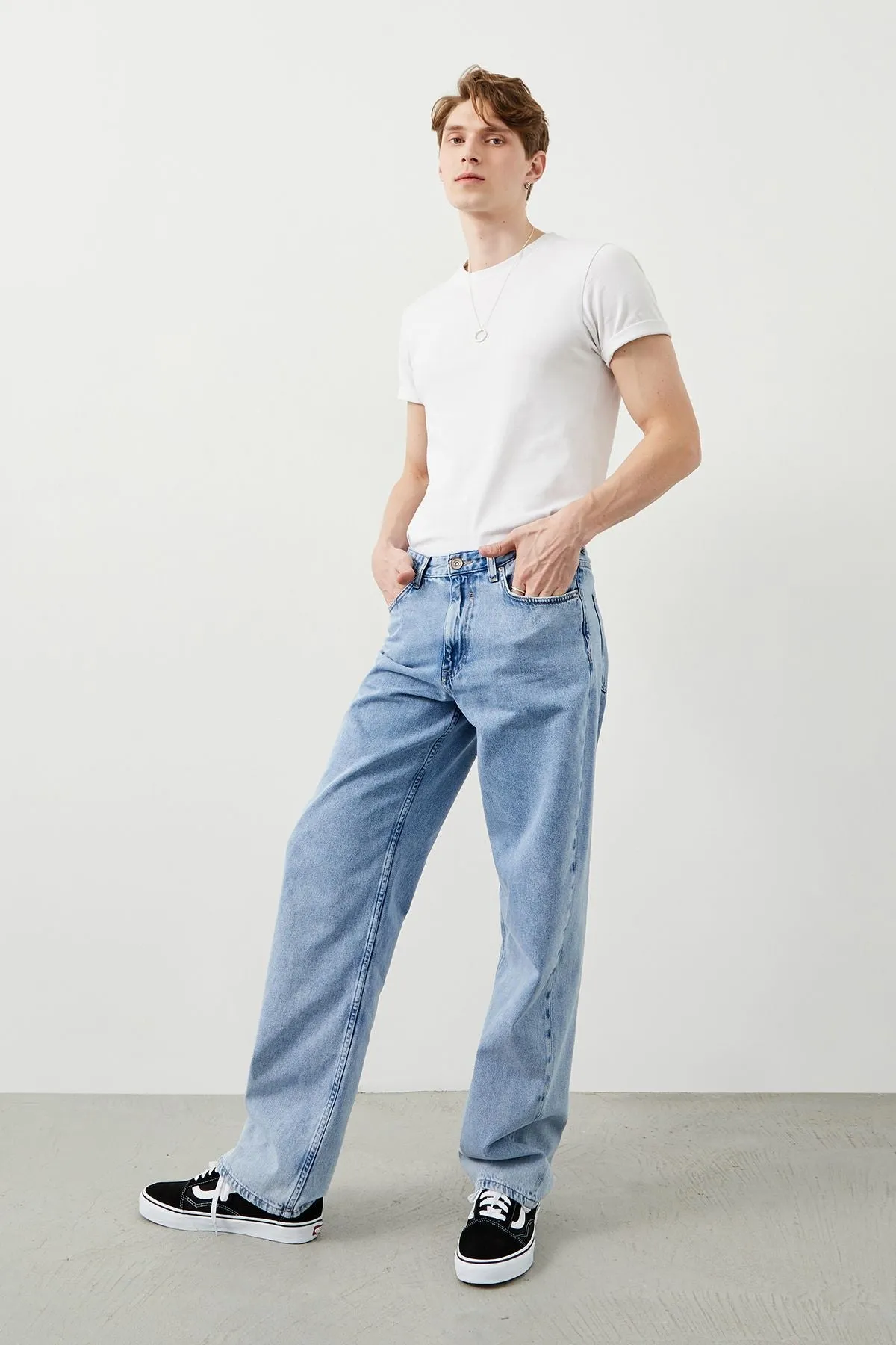 Molde Baggy Fit Light Blue Men's Jeans