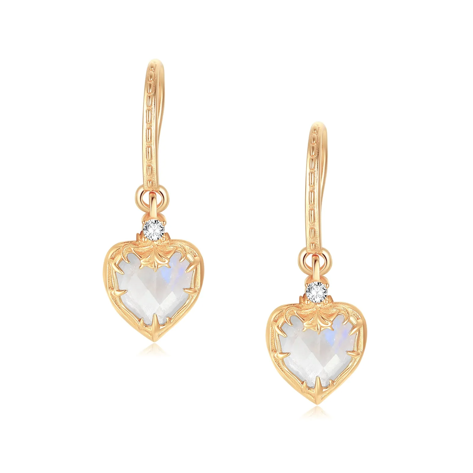 Moonstone Gold Earrings - Miracle