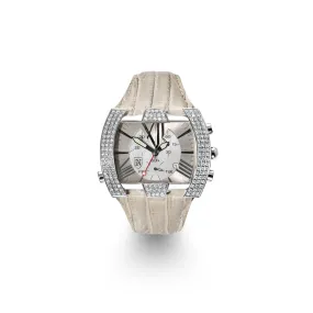 Nekta Watch: Unisex Bone Magic 2 Carat Pave Diamond Watch