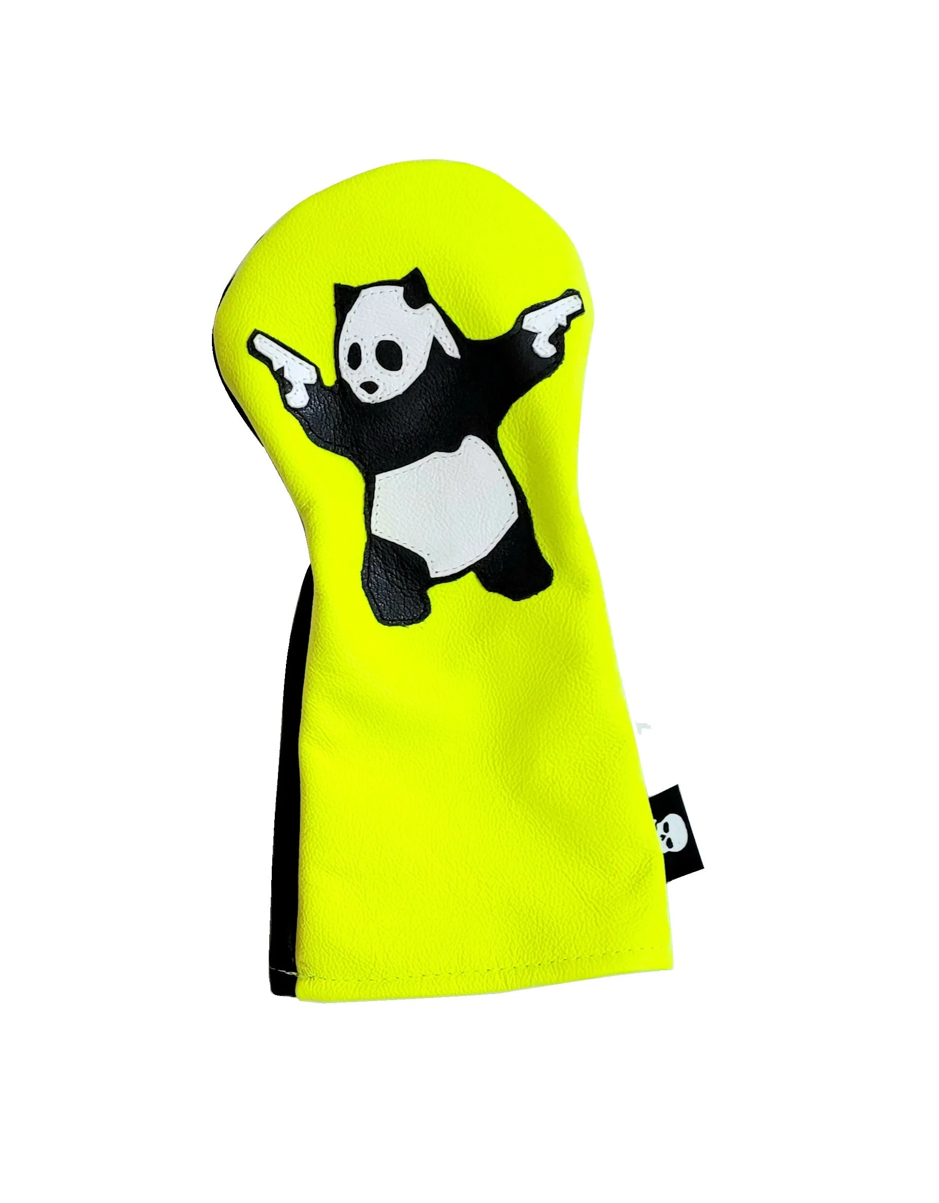 Neon Yellow Panda With Guns Headcovers!