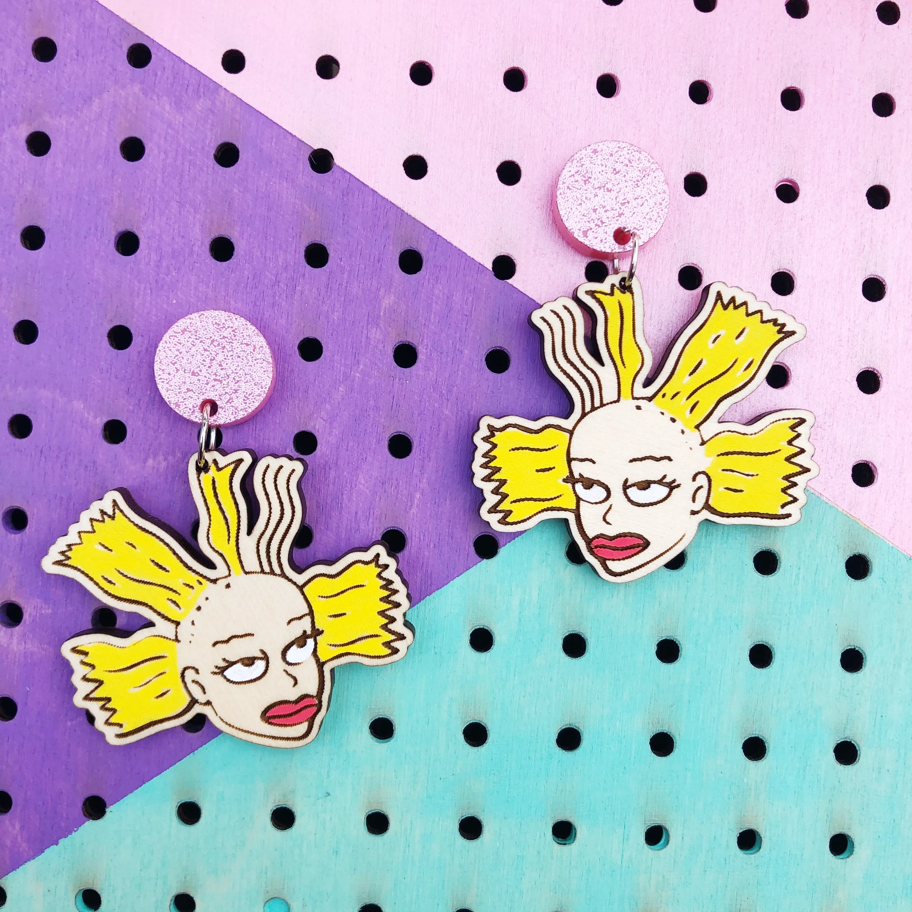 Nickelodeon Rugrats Cynthia Doll Dangle Earrings