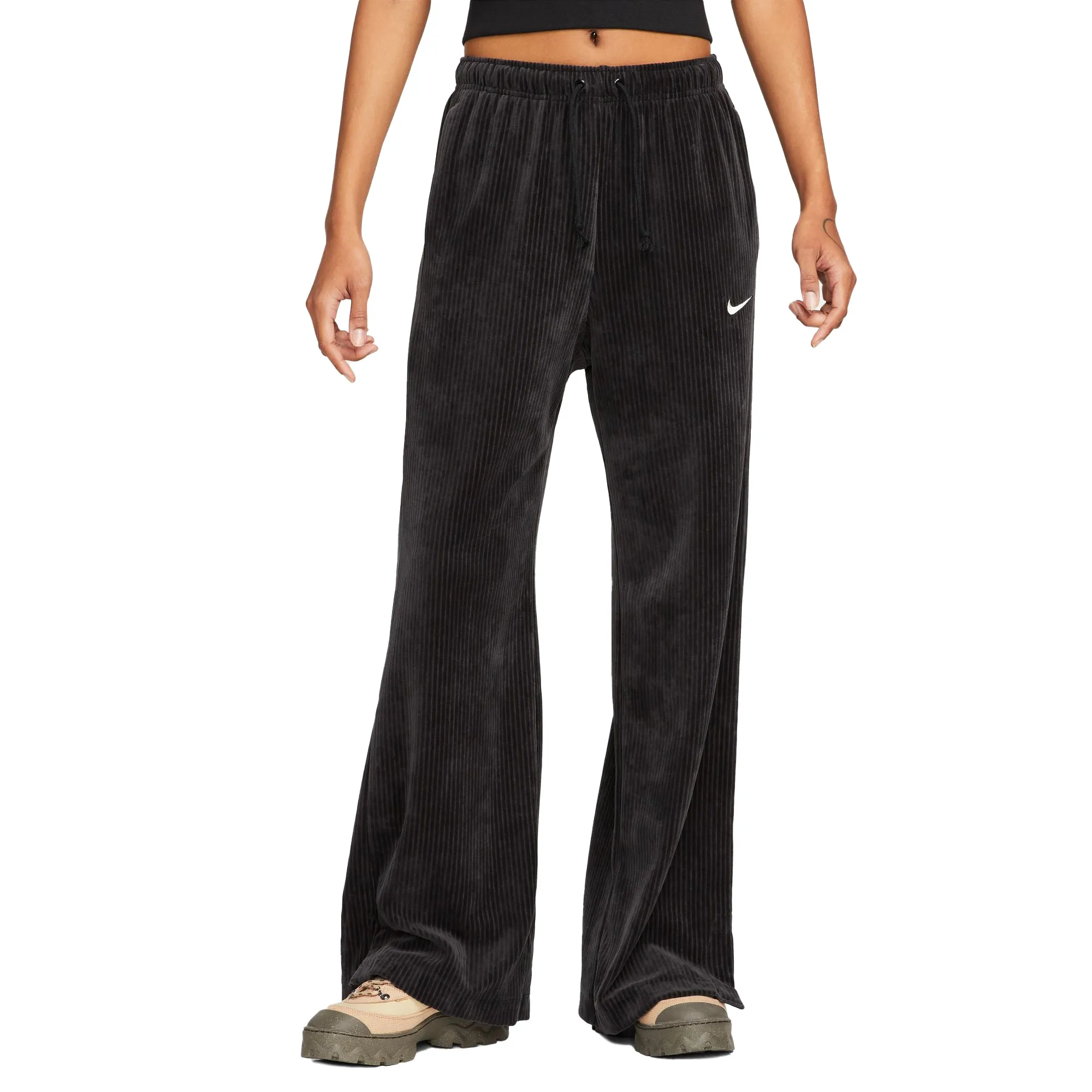 Nike Sportswear Women's Velour Wide-Leg Pants Black DQ5921-010