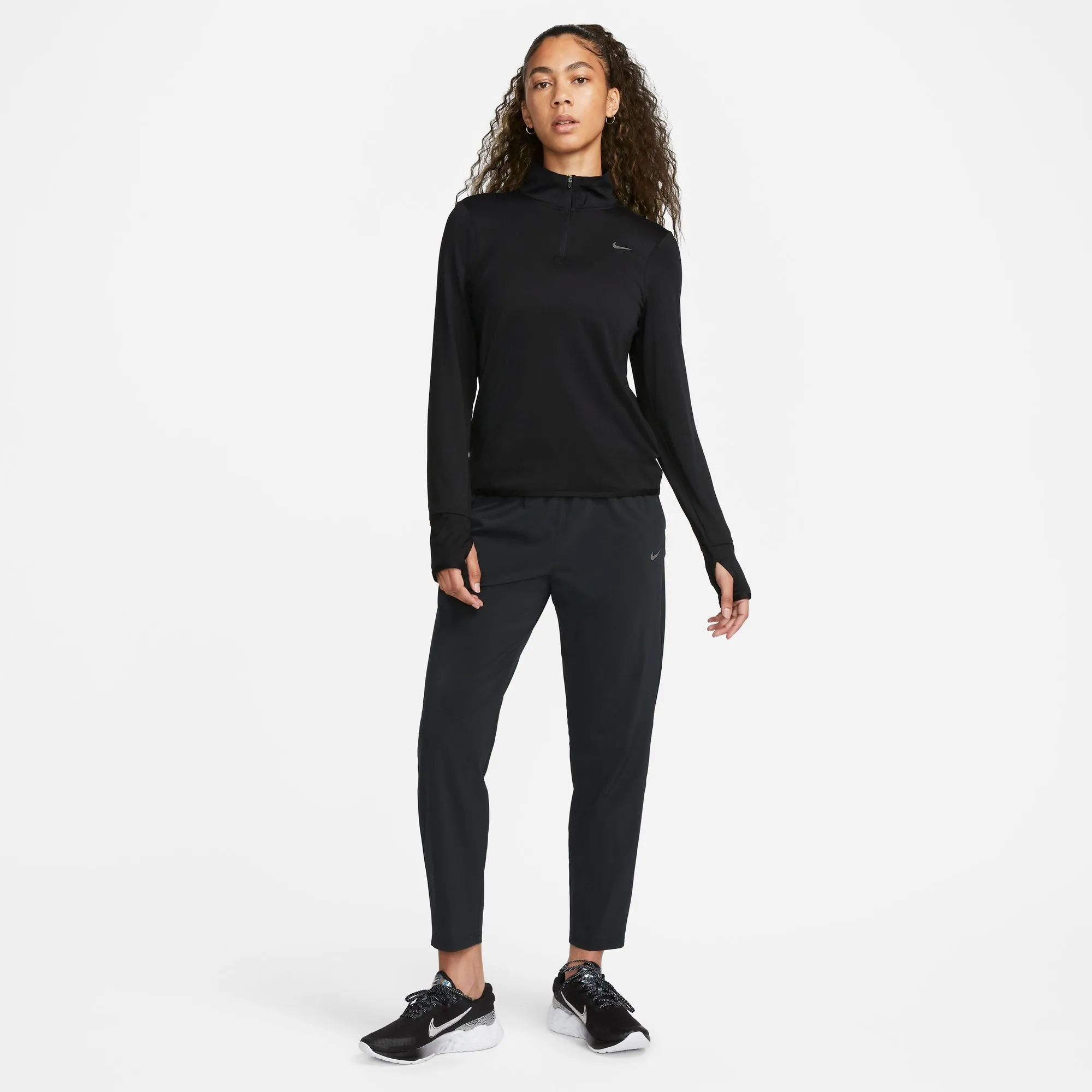 Nike Women's Dri-FIT Swift 1/4 Zip Running Top Black